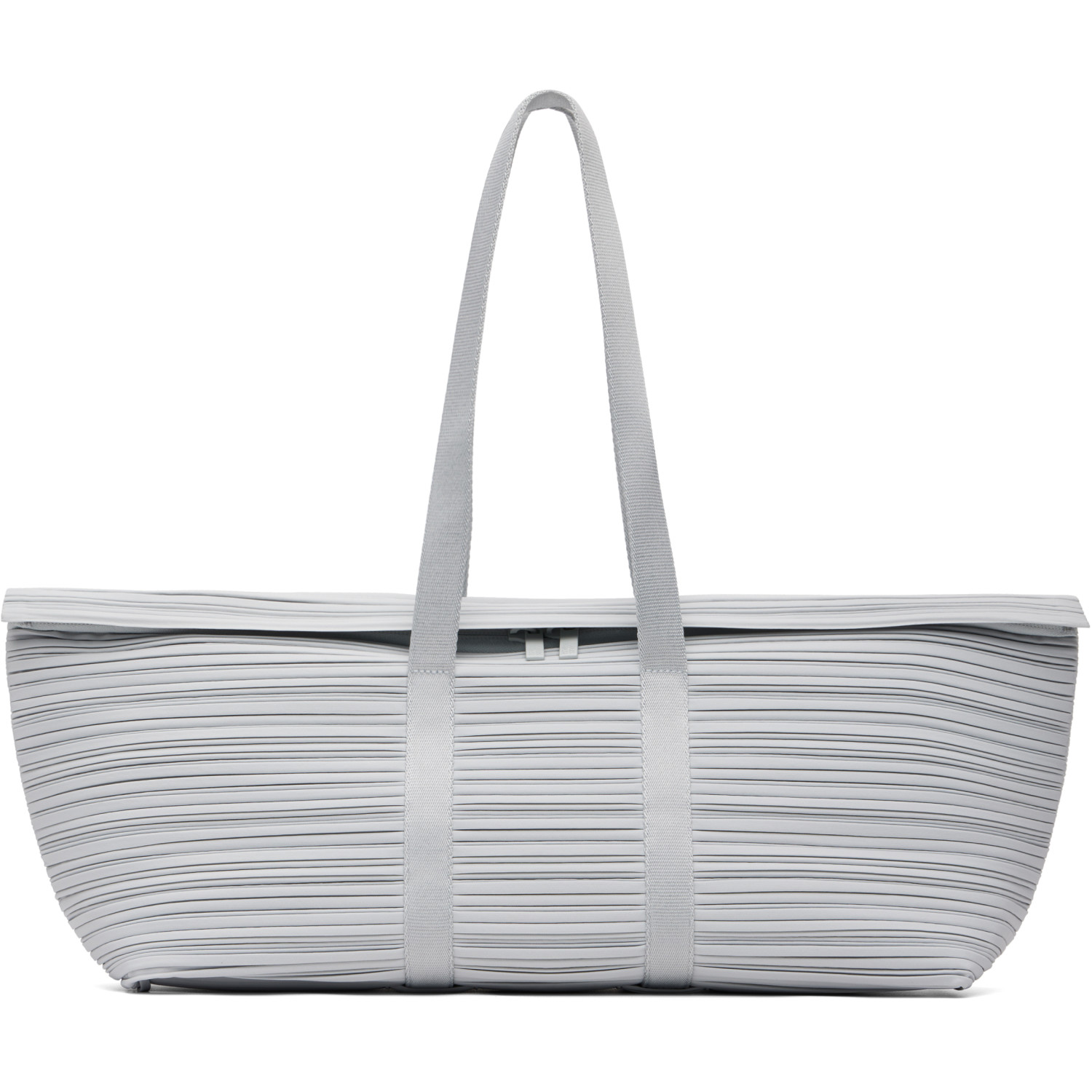 PLEATS PLEASE ISSEY MIYAKE Gray Pleats Boston Bag