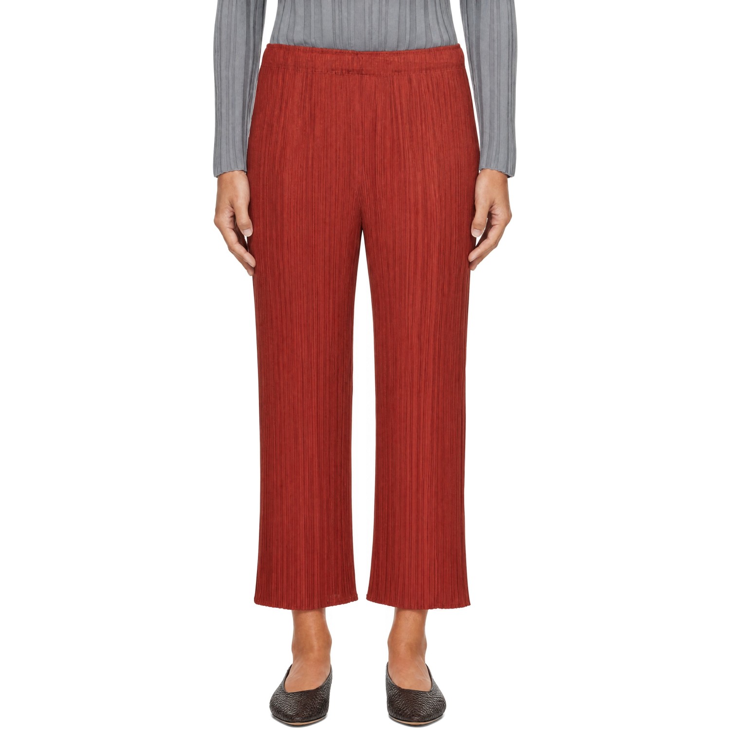 PLEATS PLEASE ISSEY MIYAKE Red Monthly Colors September Trousers