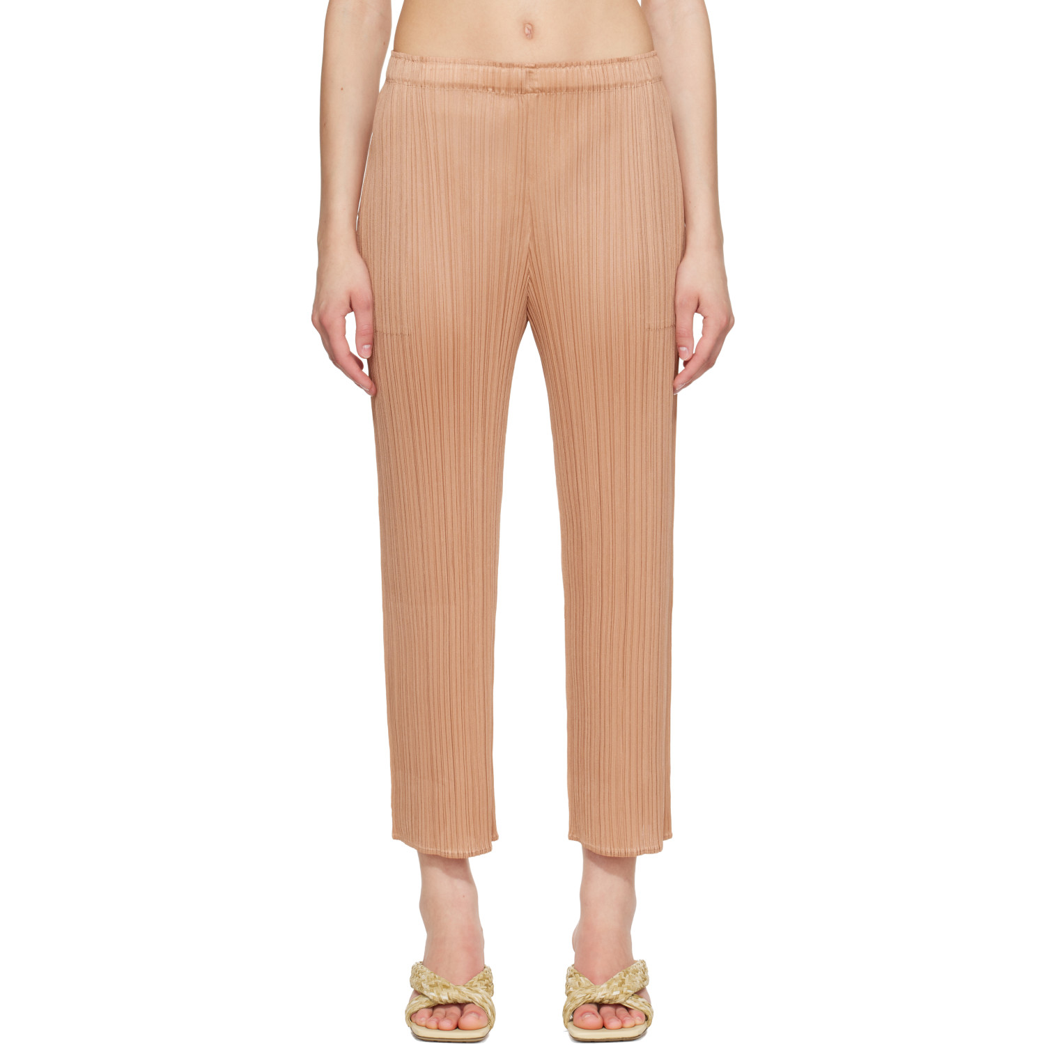 PLEATS PLEASE ISSEY MIYAKE Pink Monthly Colors June Trousers