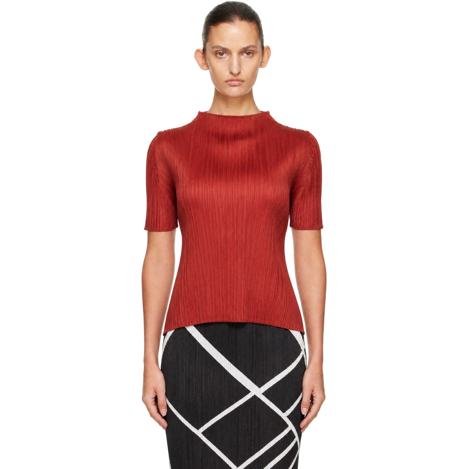 PLEATS PLEASE ISSEY MIYAKE Orange Monthly Colors September Top