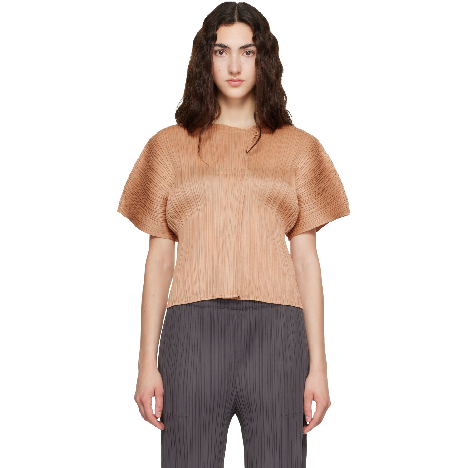 PLEATS PLEASE ISSEY MIYAKE Pink Monthly Colors June Top