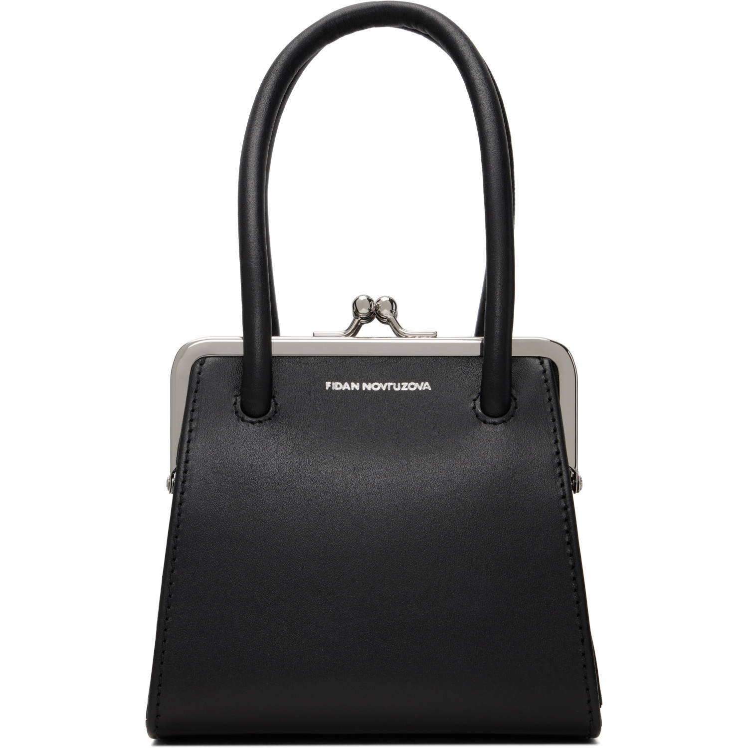 FIDAN NOVRUZOVA Black Boa Four Clasp Bag