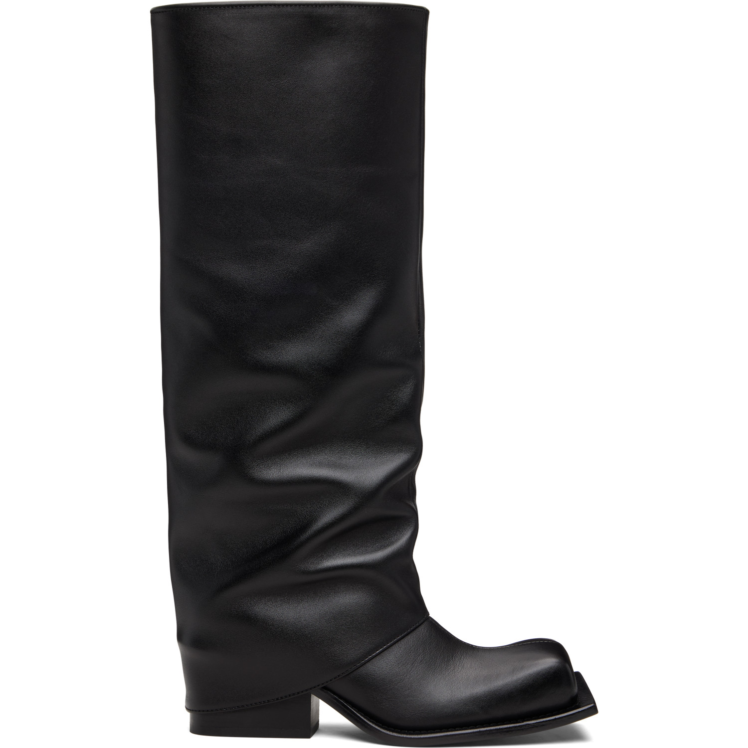 FIDAN NOVRUZOVA Black Havva Chunky Heel Tall Boots