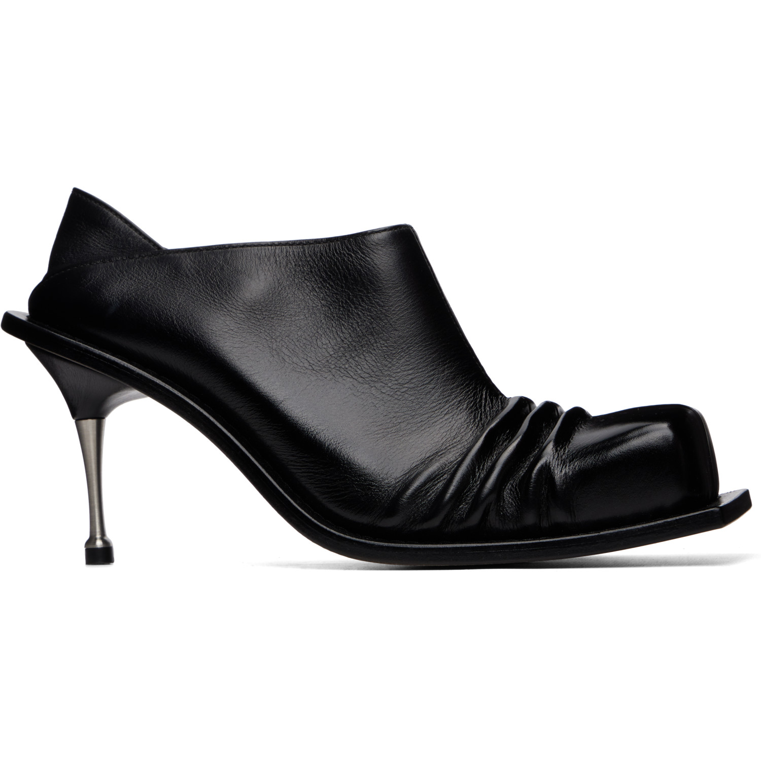 FIDAN NOVRUZOVA Black Convertible Mule Heels
