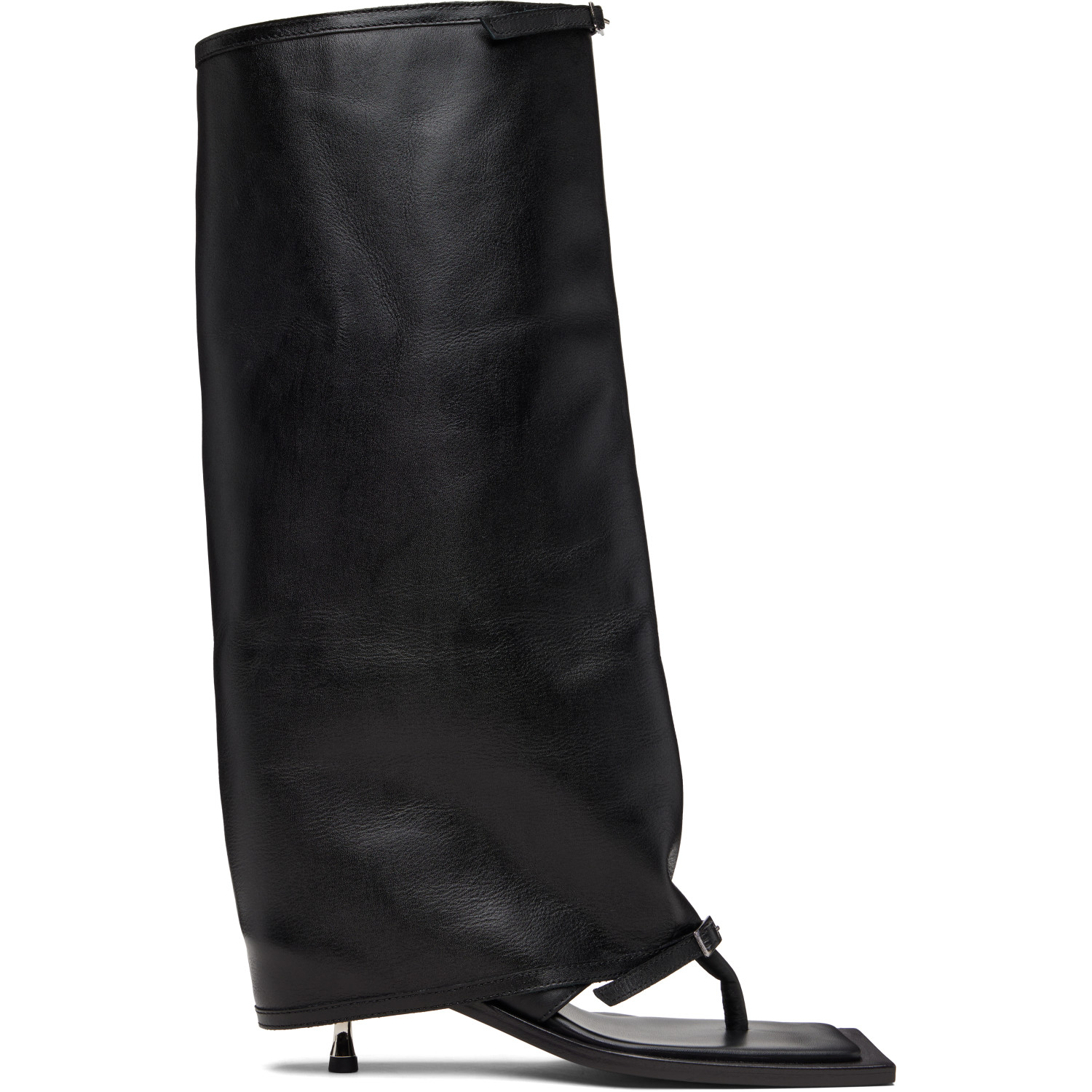 FIDAN NOVRUZOVA Black Kaia Stiletto Tall Heeled Sandals
