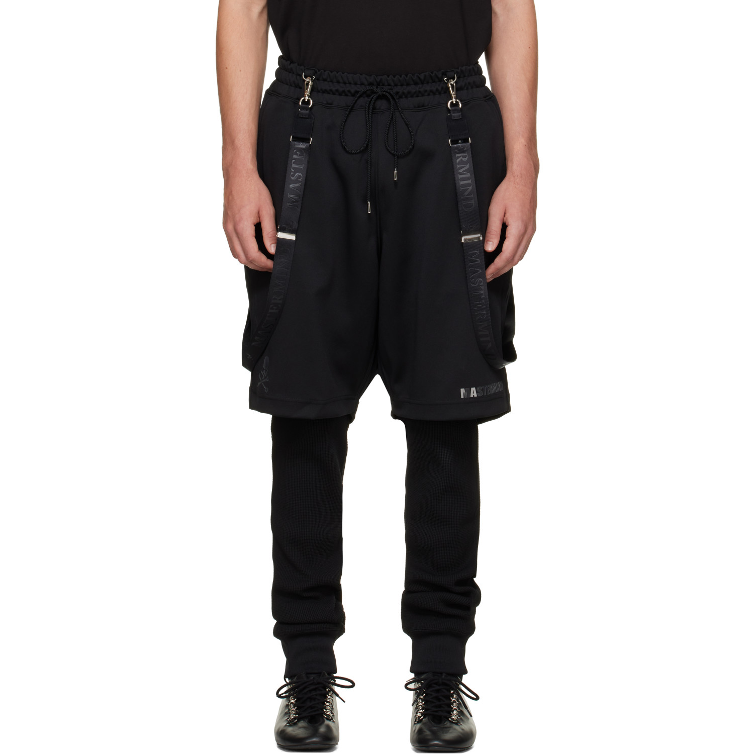 MASTERMIND WORLD Black Layered Trousers