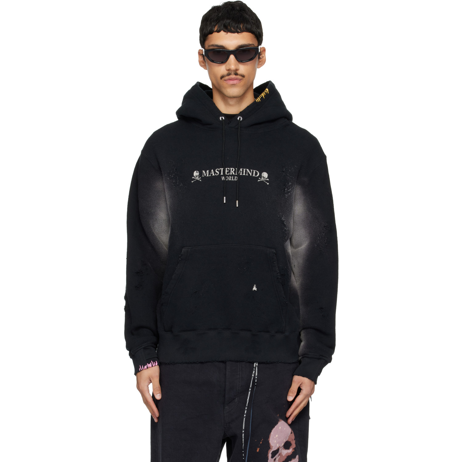 MASTERMIND WORLD Black OG Vintage Hoodie
