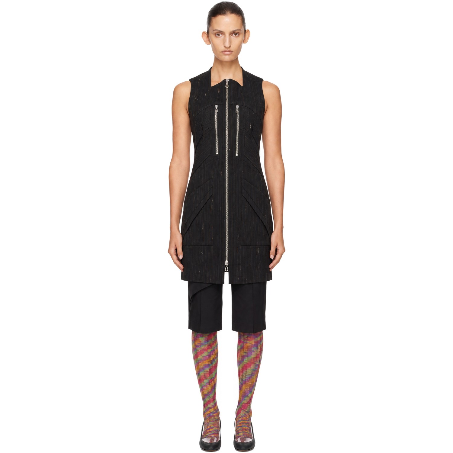 Kiko Kostadinov Black Koel Tunic Minidress
