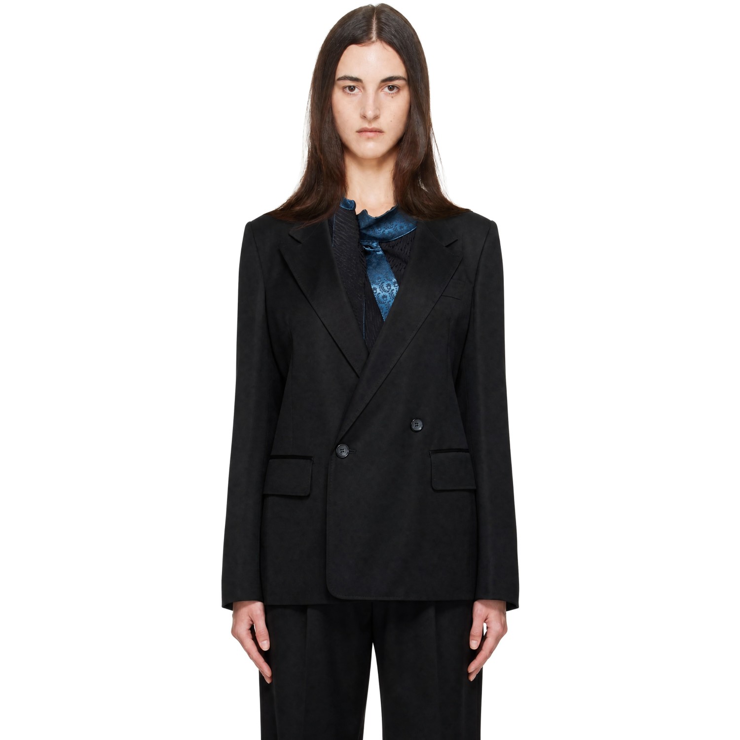 Kiko Kostadinov Black Egret Tailored Blazer