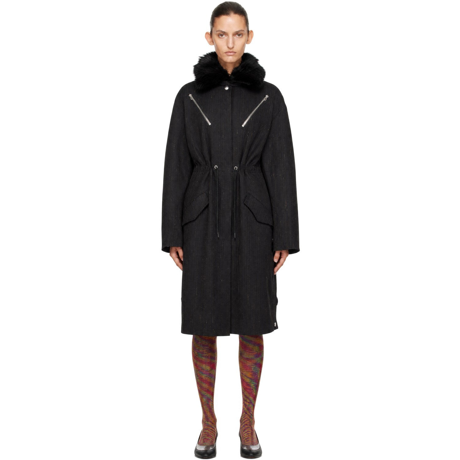 Kiko Kostadinov Gray Osprey Coat