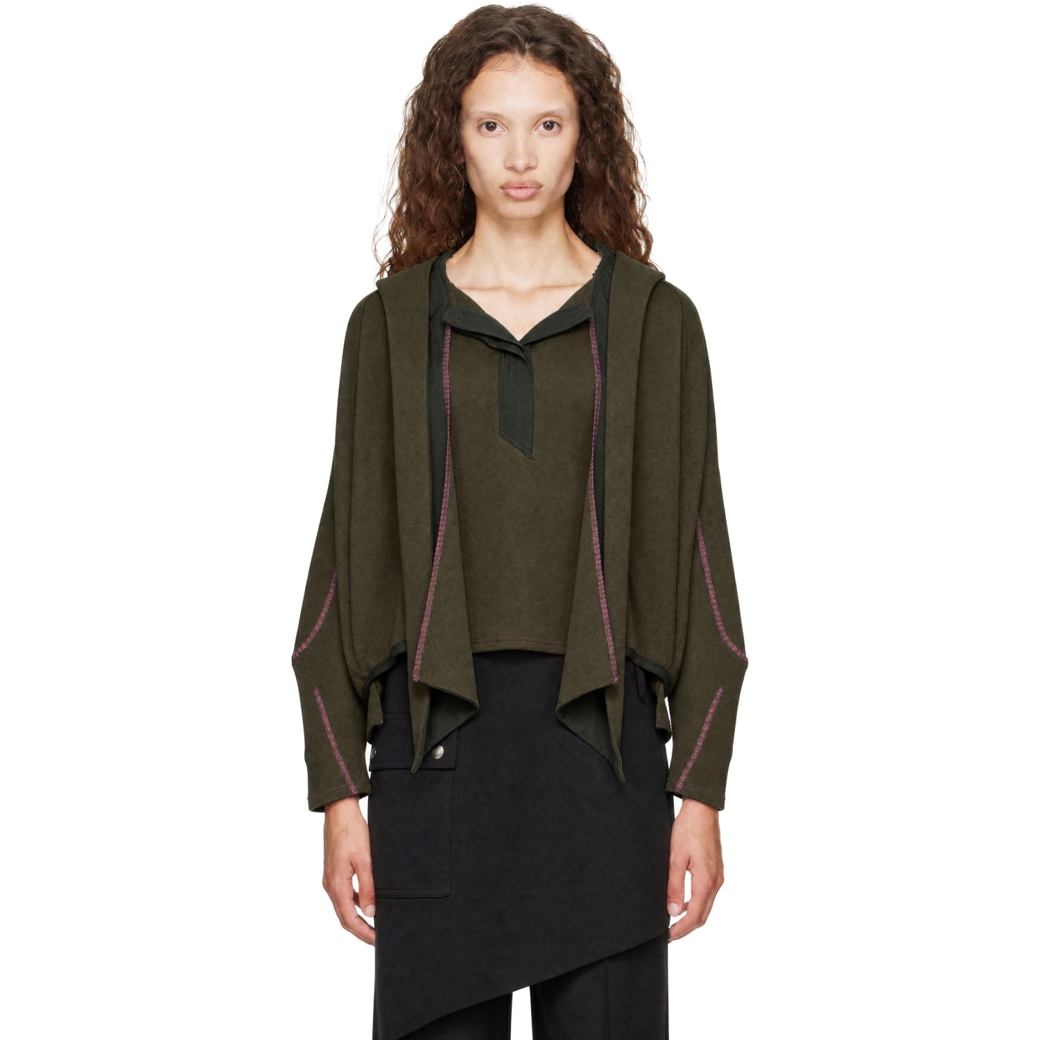 Kiko Kostadinov Khaki Petrel Pullover Hoodie