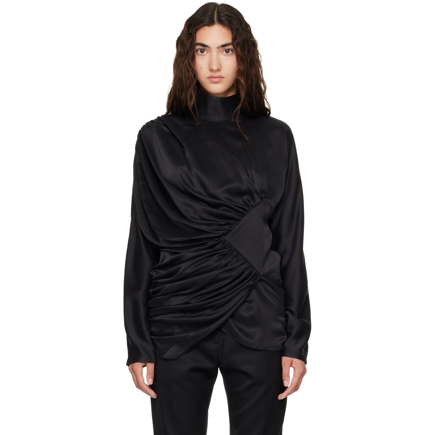Kiko Kostadinov Black Jacana Blouse