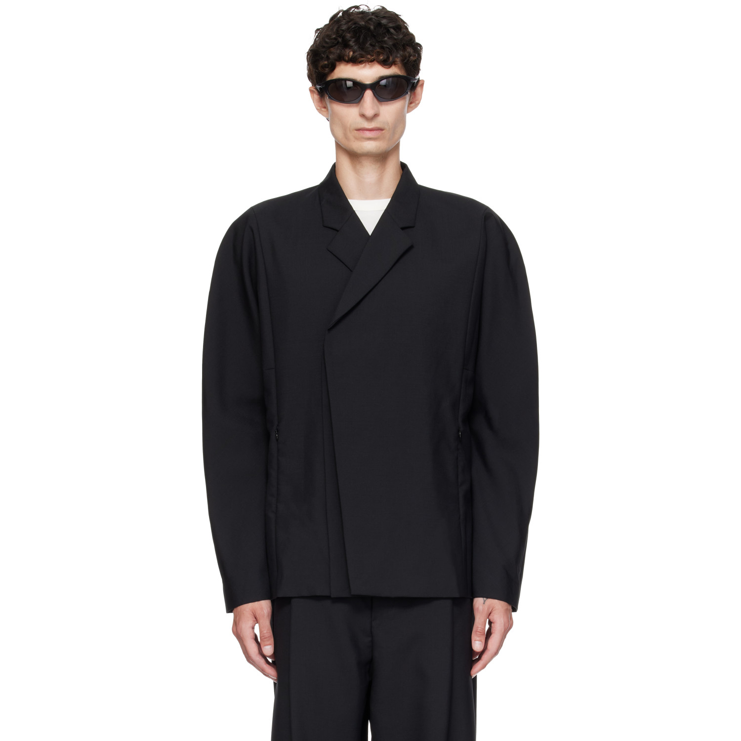 Kiko Kostadinov Black Vaals Tailored Blazer