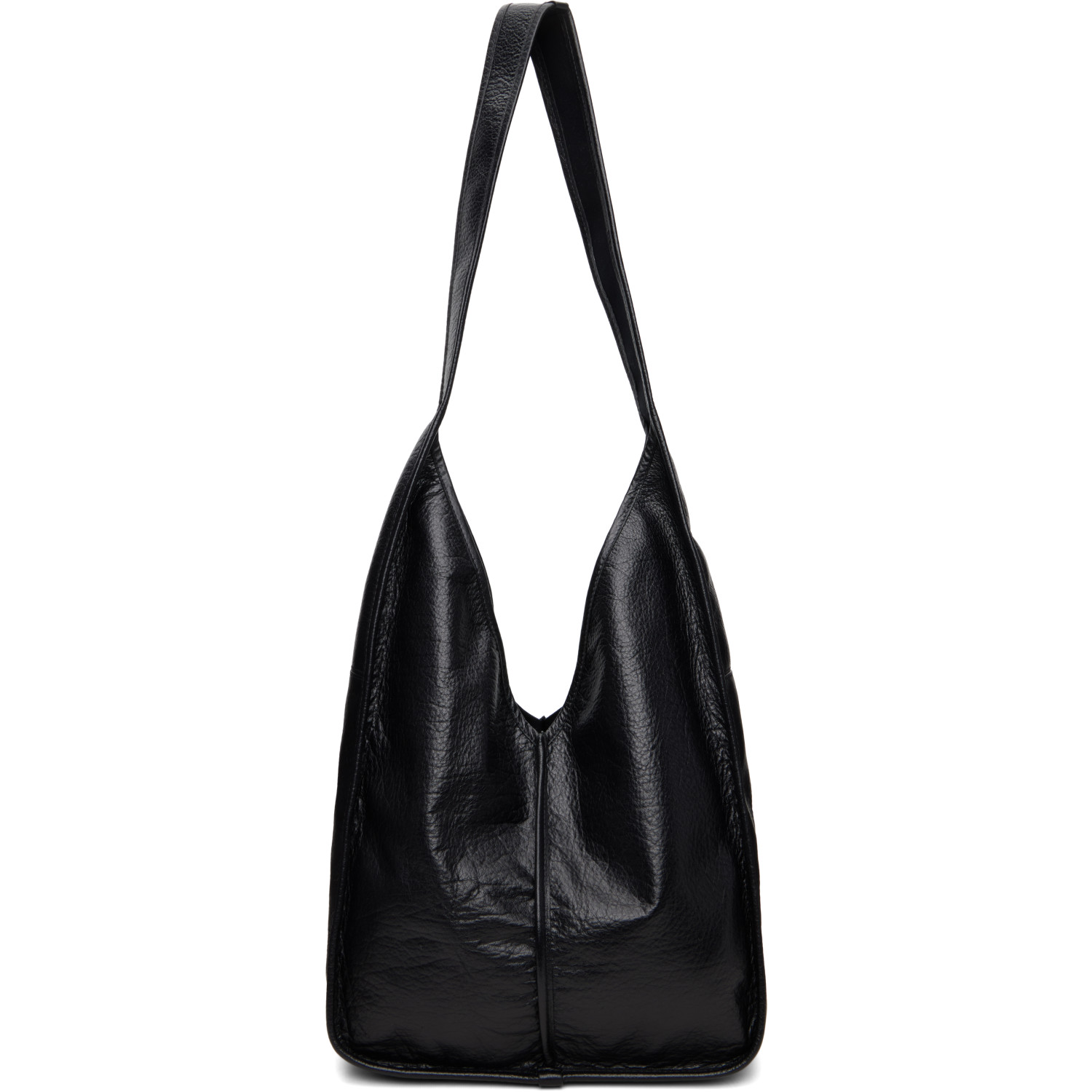 HEREU Black Calella Crossbody Tumbled Bag