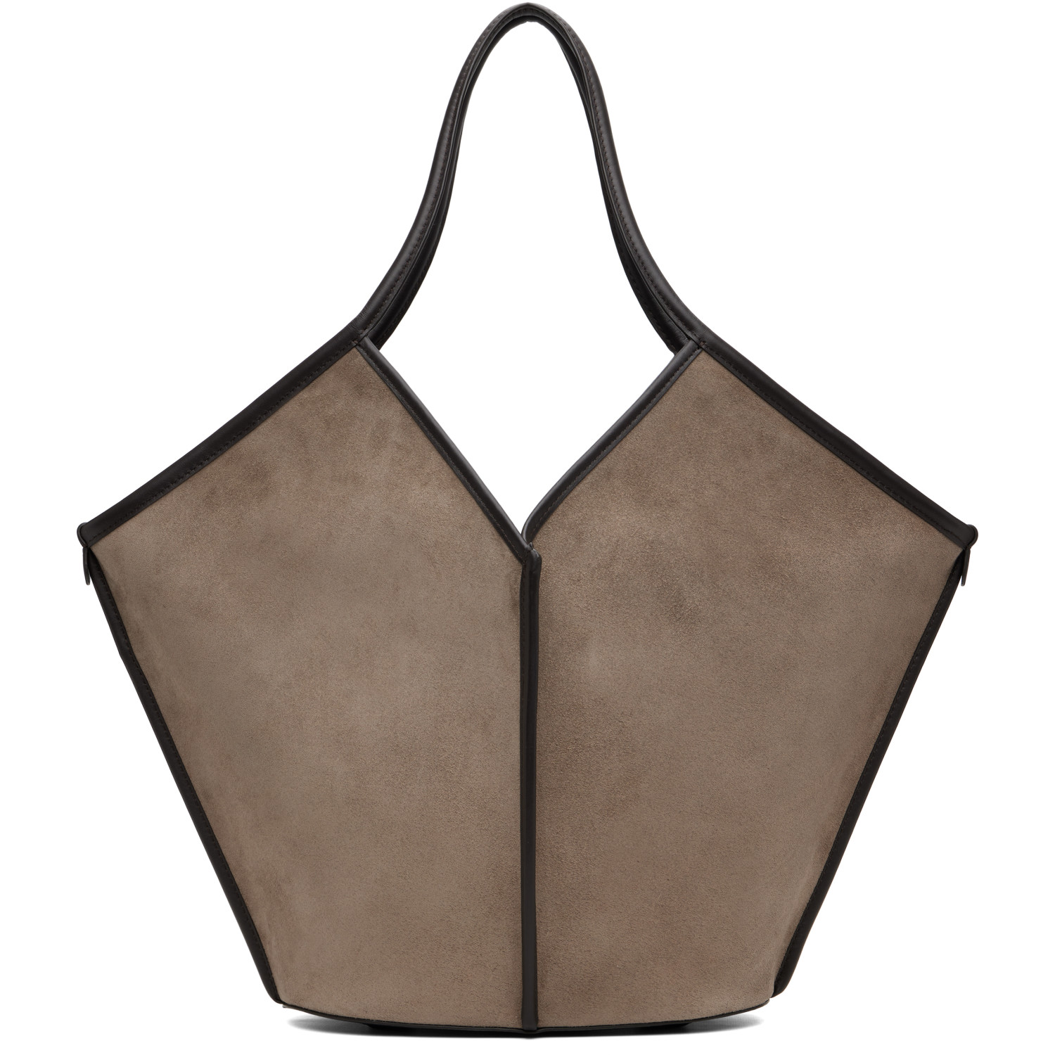 HEREU Taupe Calella Suede Tote