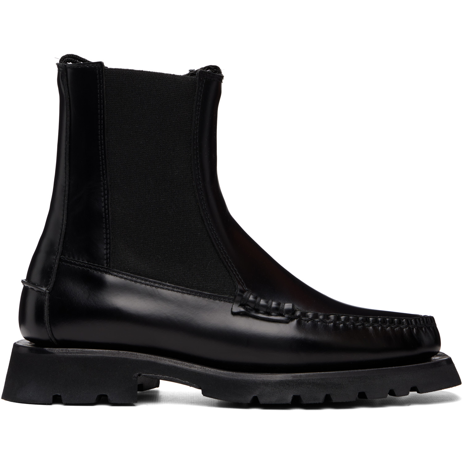 HEREU Black Alda Sport Chelsea Boots