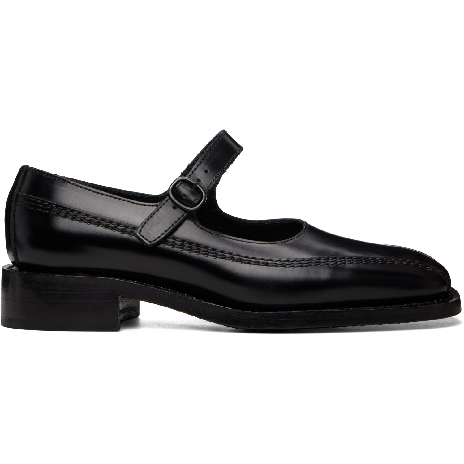 HEREU Black Sio Polished Loafers