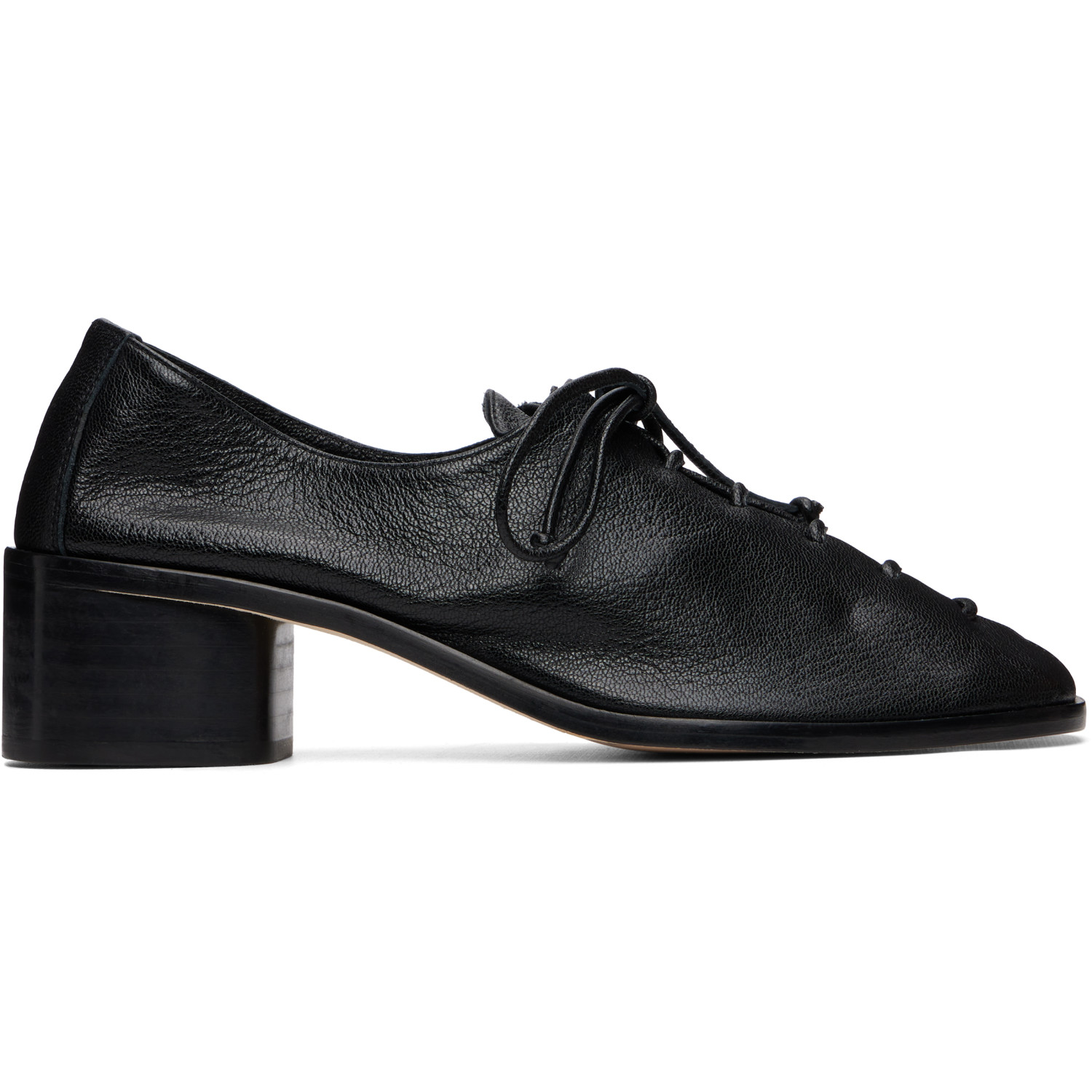 HEREU Black Plegada Heeled Heels