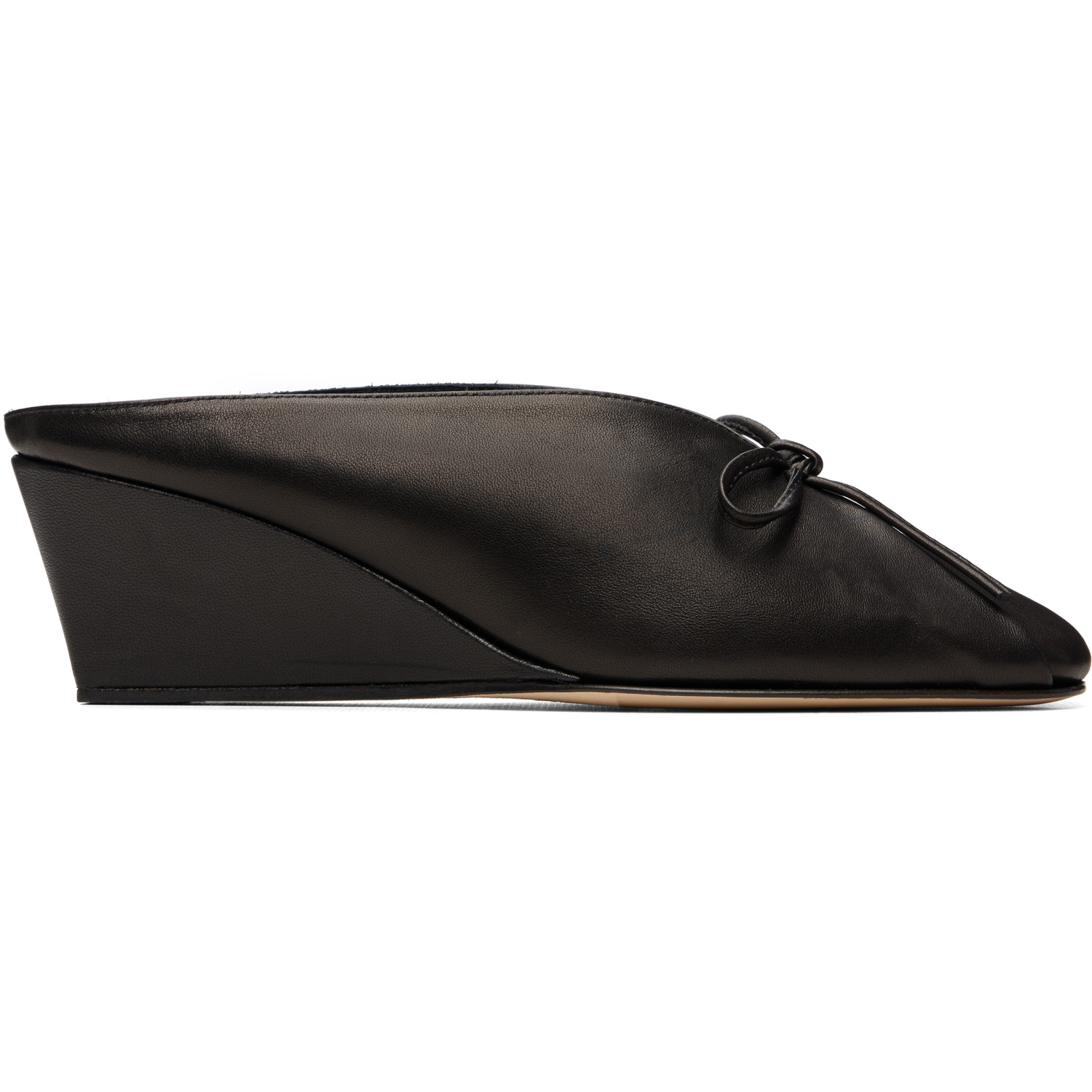 HEREU Black Resso Wedged Mules