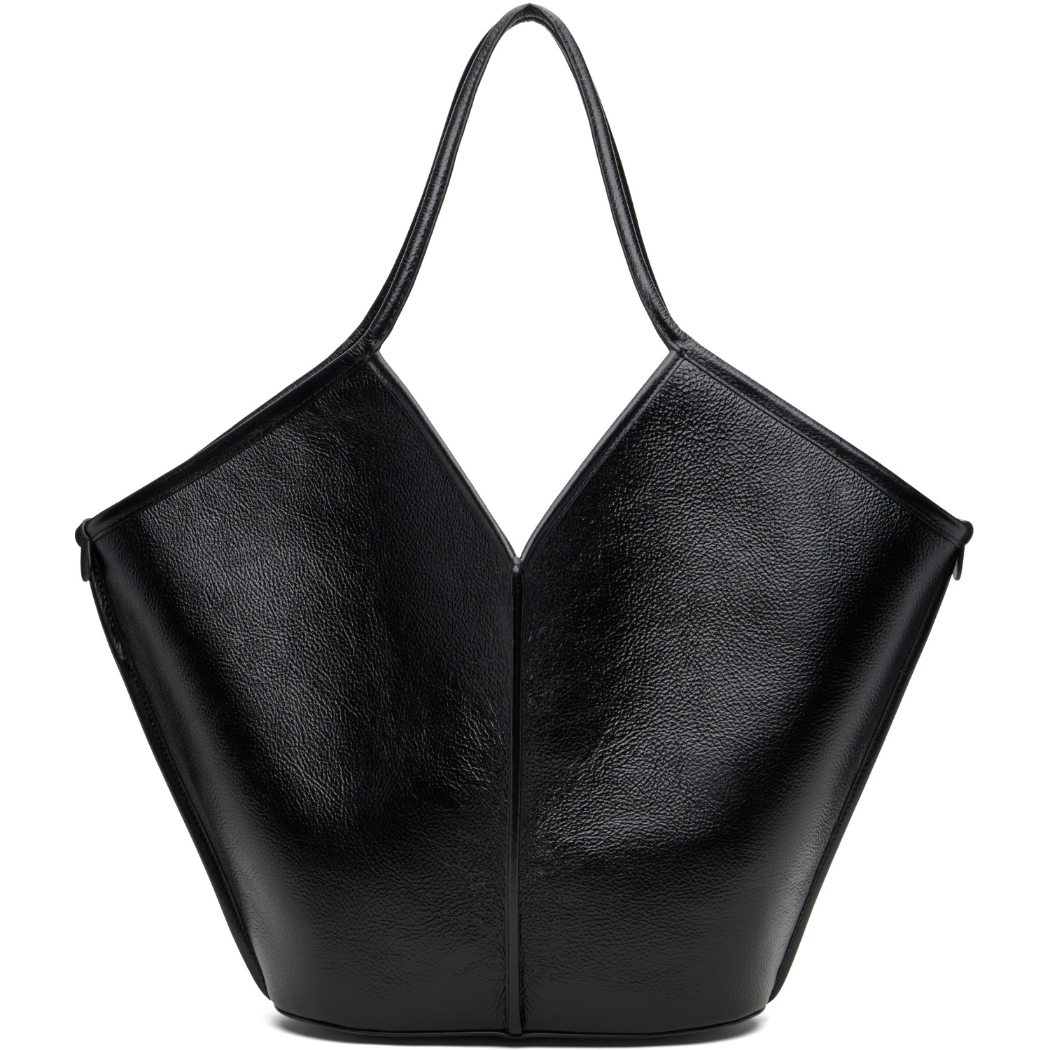 HEREU Black Calella Distressed Tote