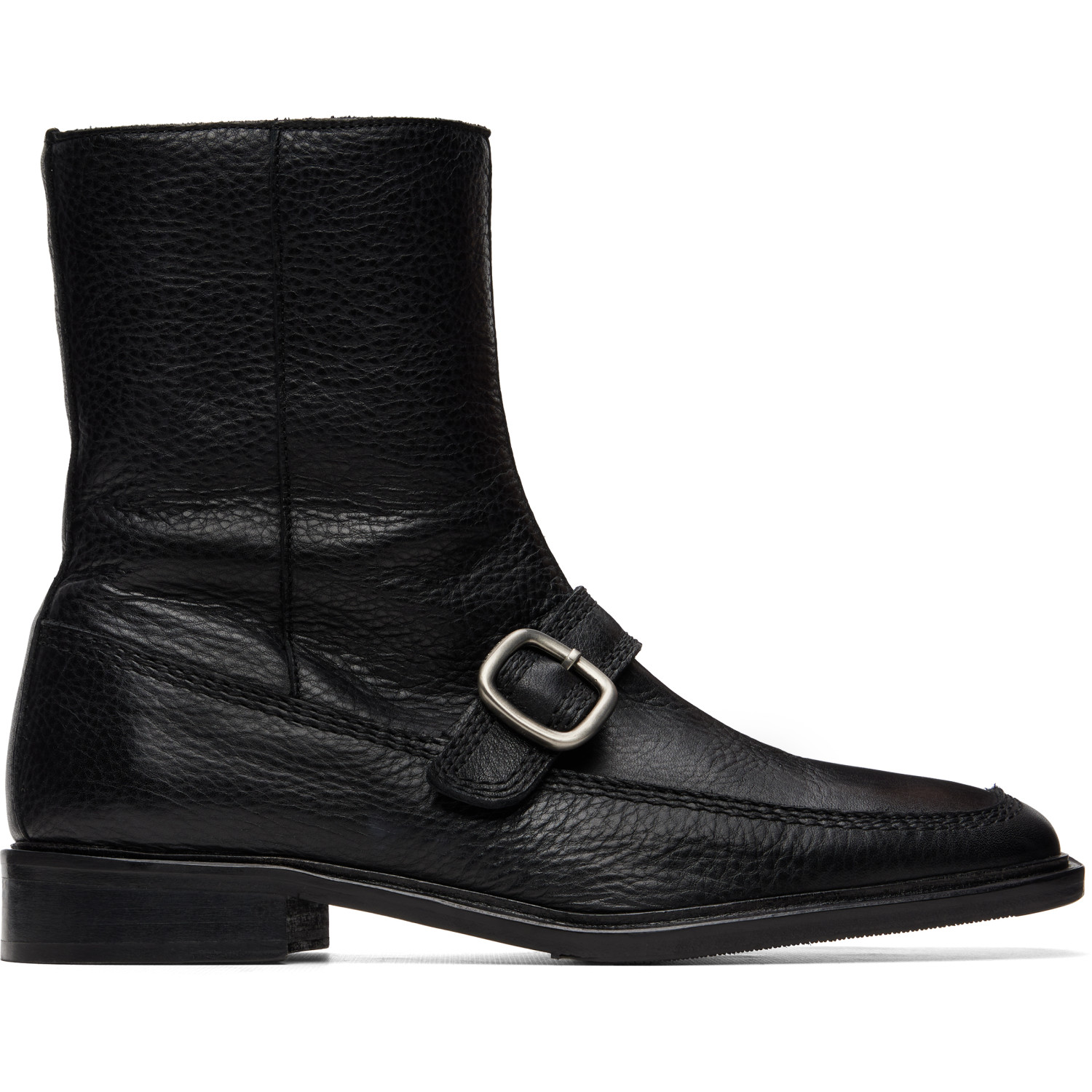 HEREU Black Bernat Buckle Boots