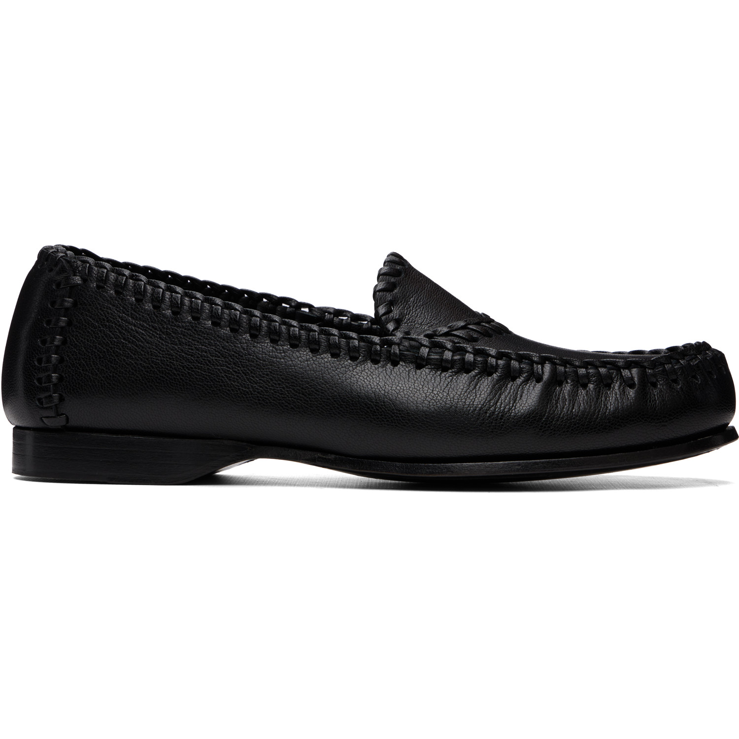HEREU Black Sastre Supple Shiny Loafers