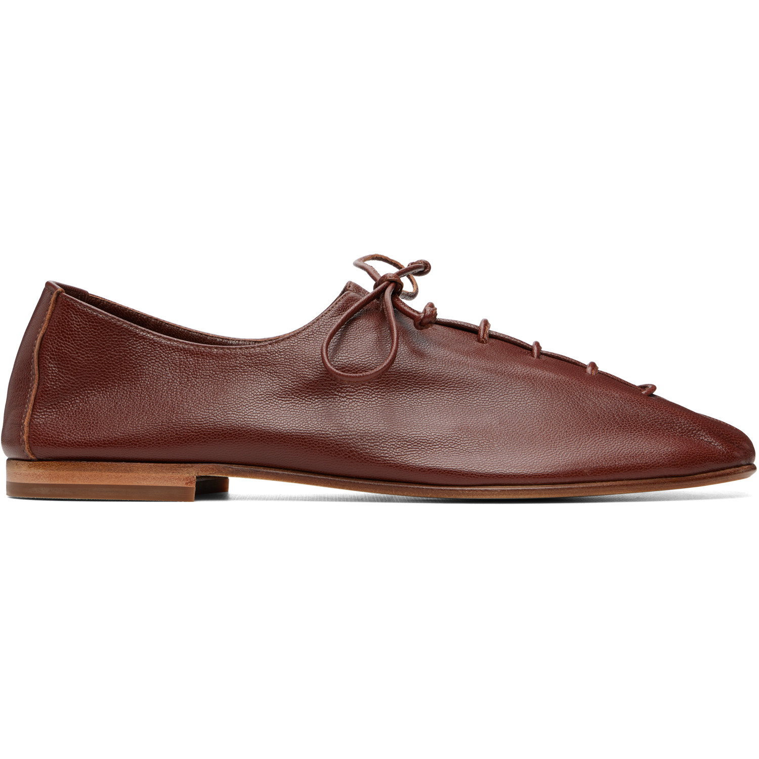 HEREU Brown Plegada Shiny Loafers