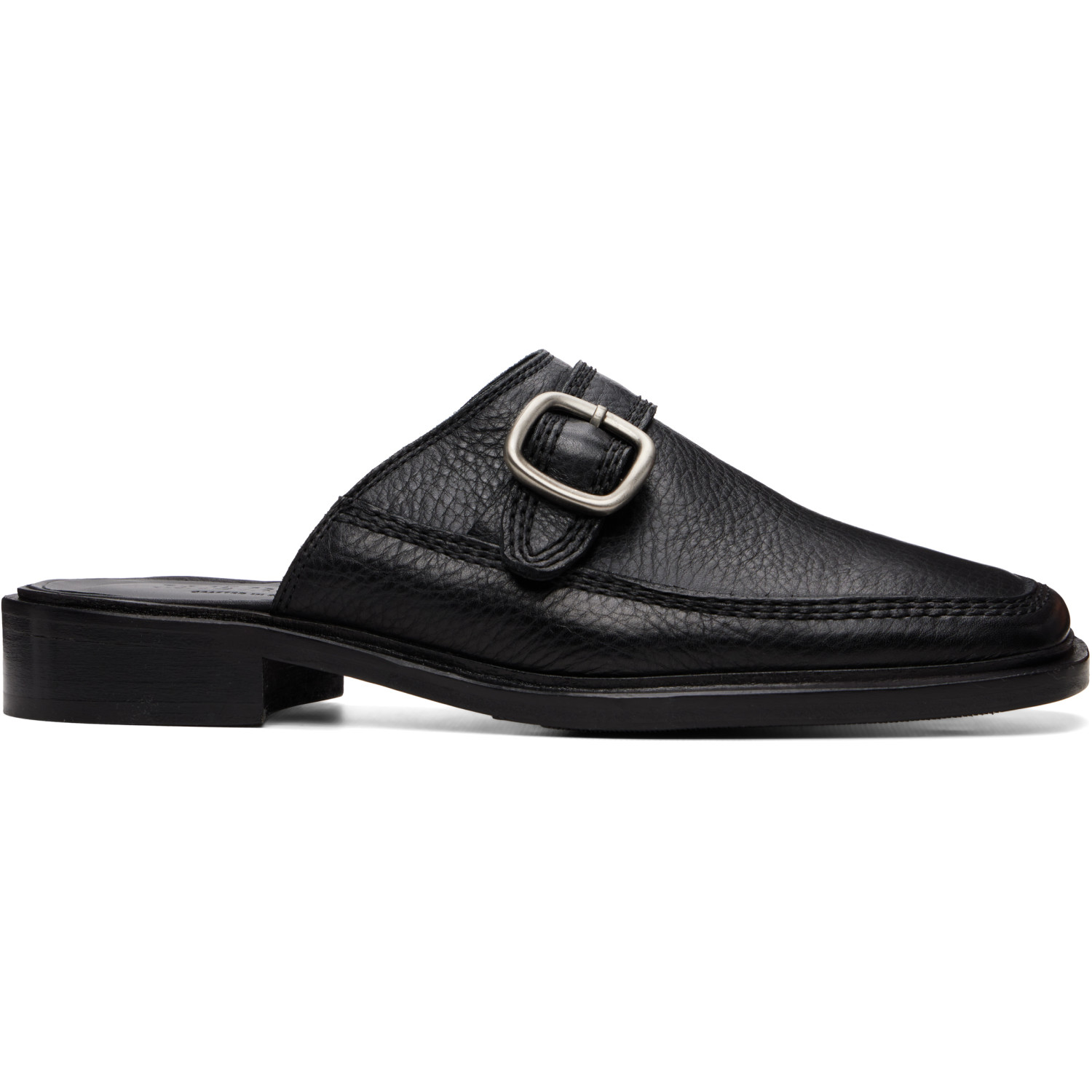 HEREU Black Bernat Mule Loafers