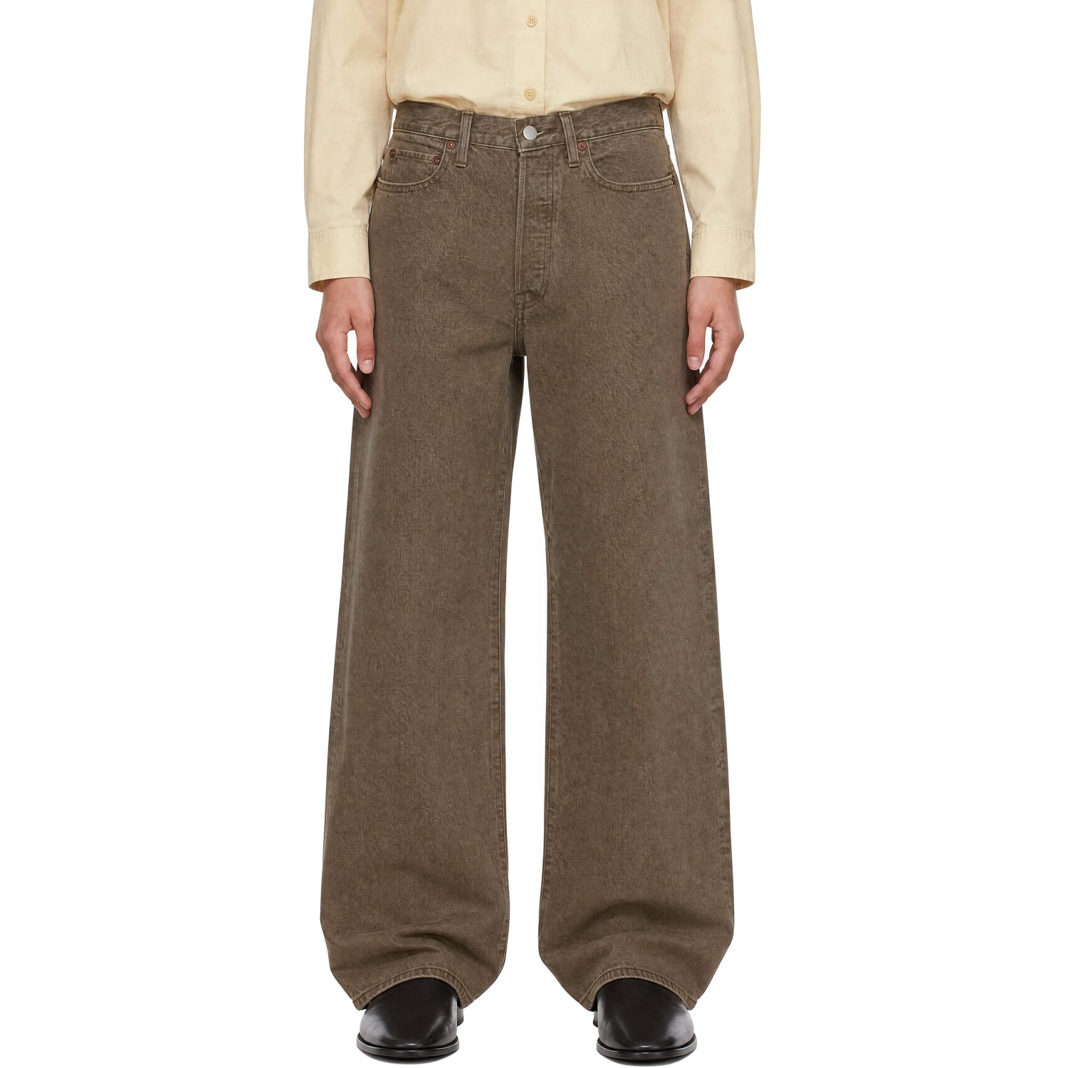 ssstein Khaki Loose Color Jeans