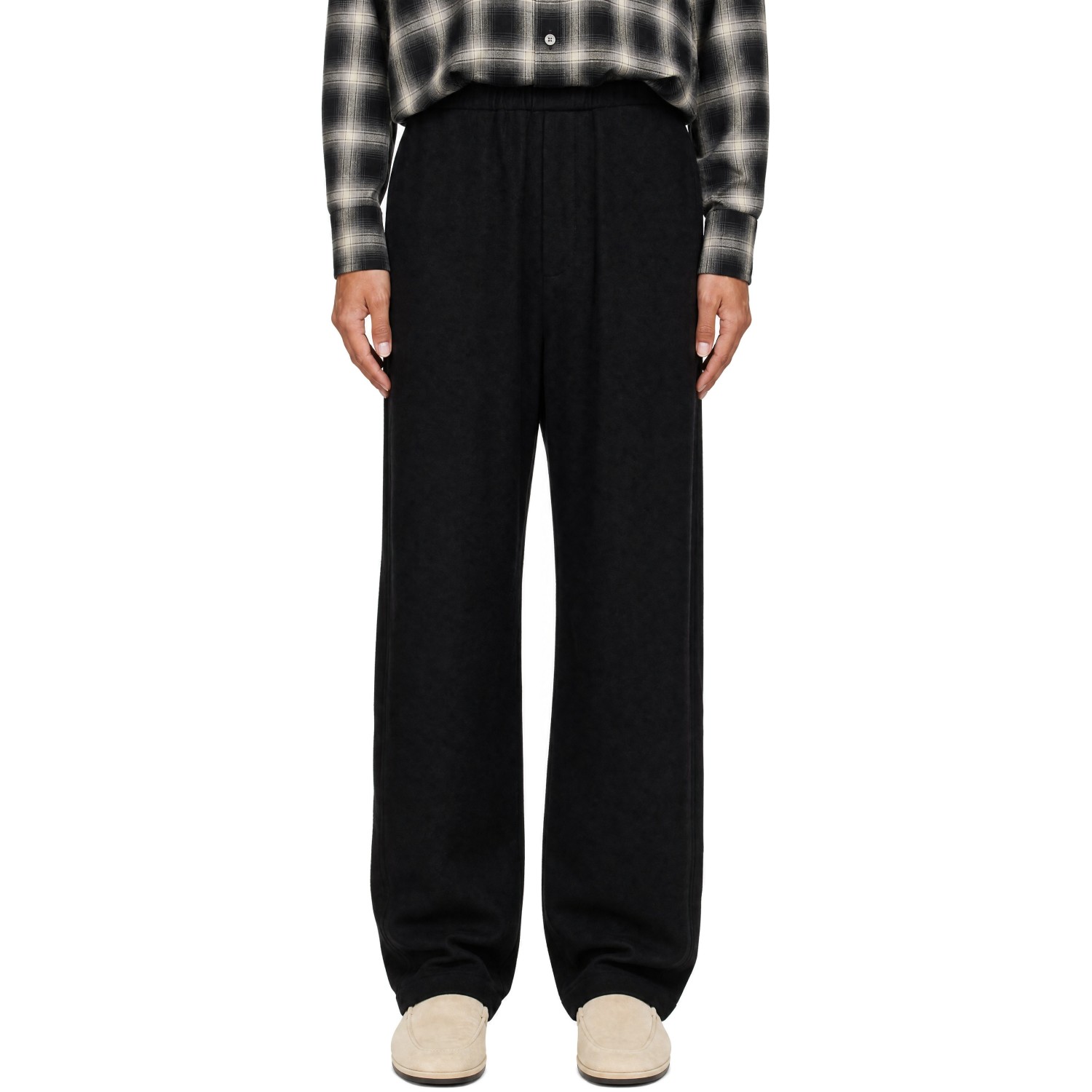 ssstein Black Fleece Twist Trousers