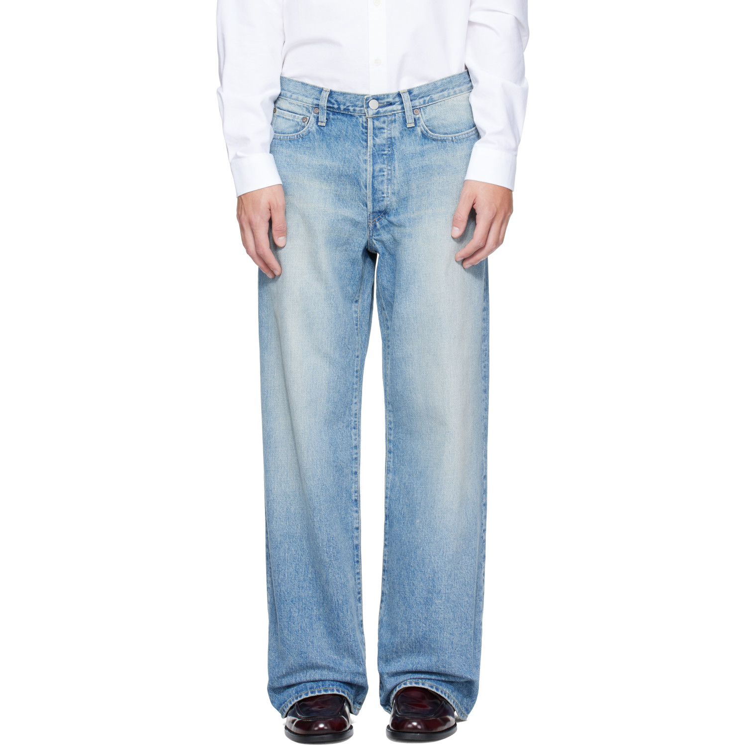 ssstein Blue Loose Jeans