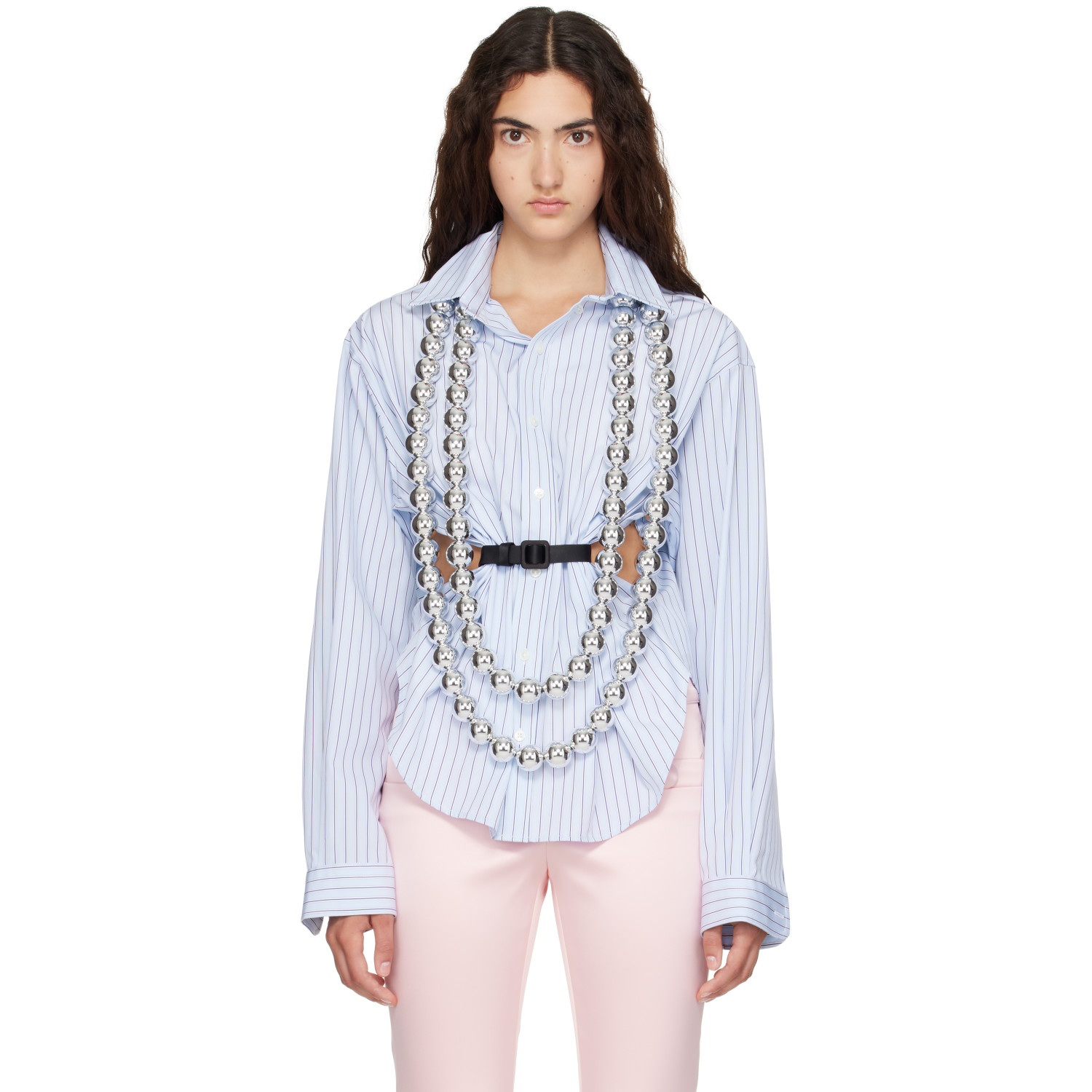 VAQUERA 'XL Silver Ball' Necklace