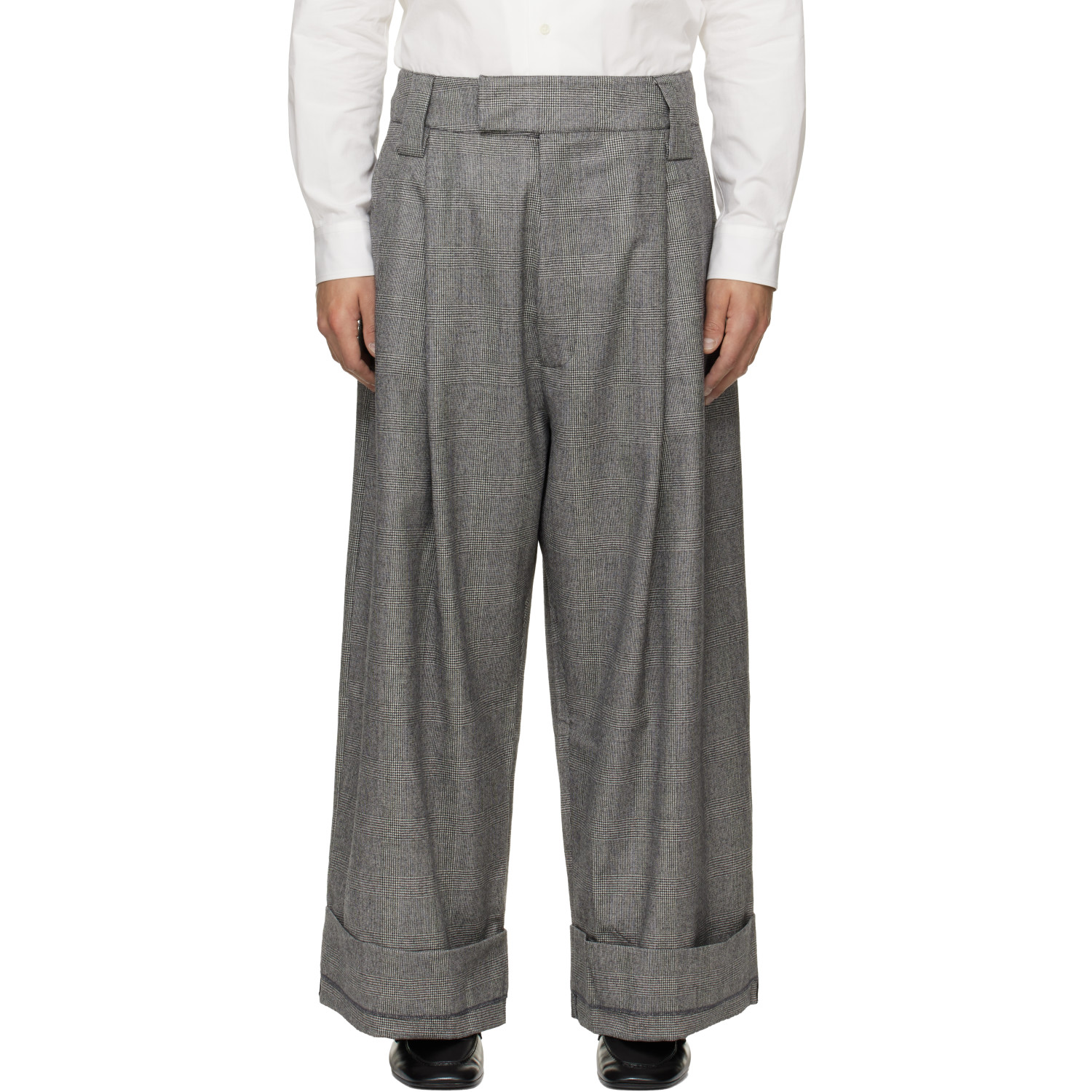 VAQUERA Gray Wide-Leg Baby Trousers