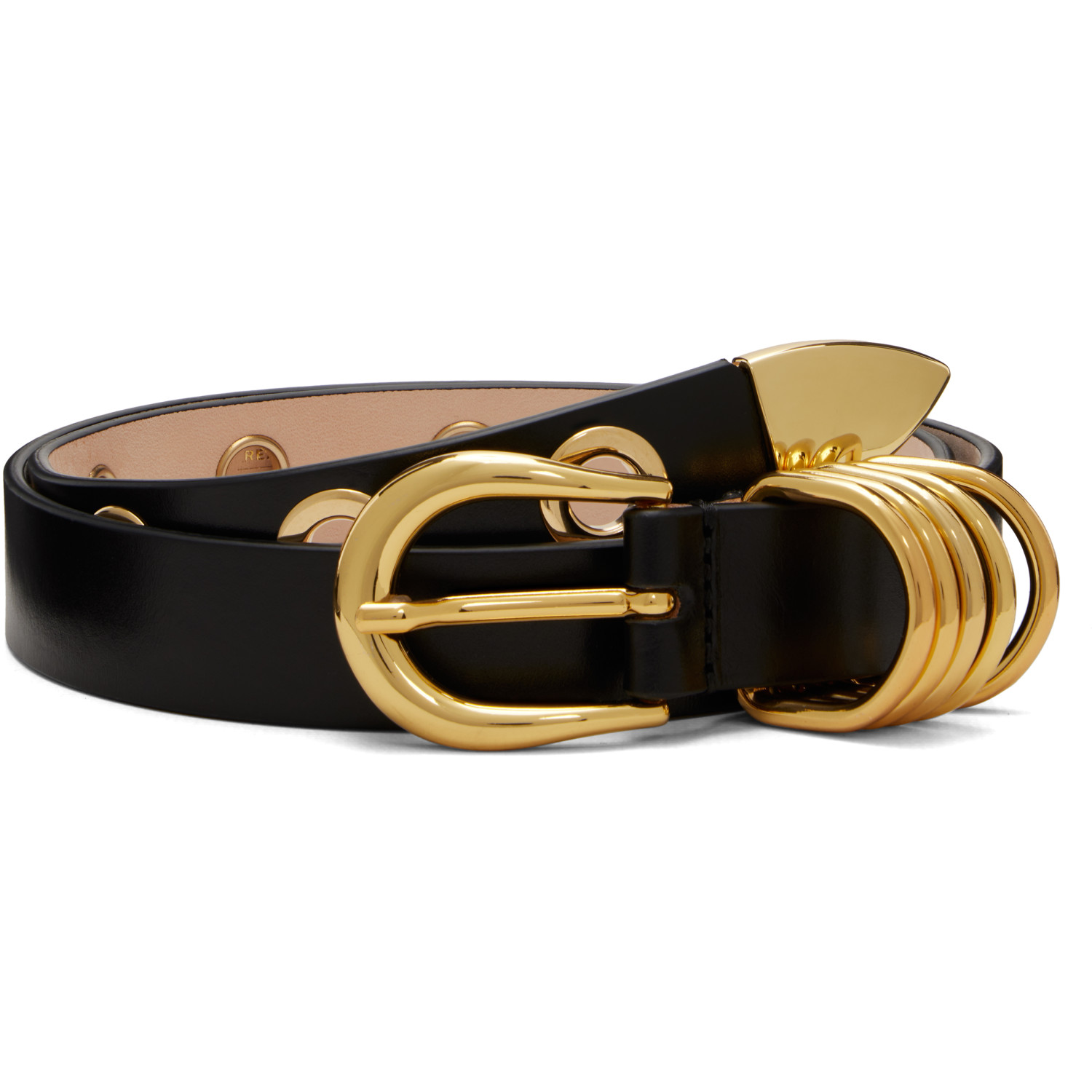 Déhanche Black Hollyhock 10 Rivet Belt