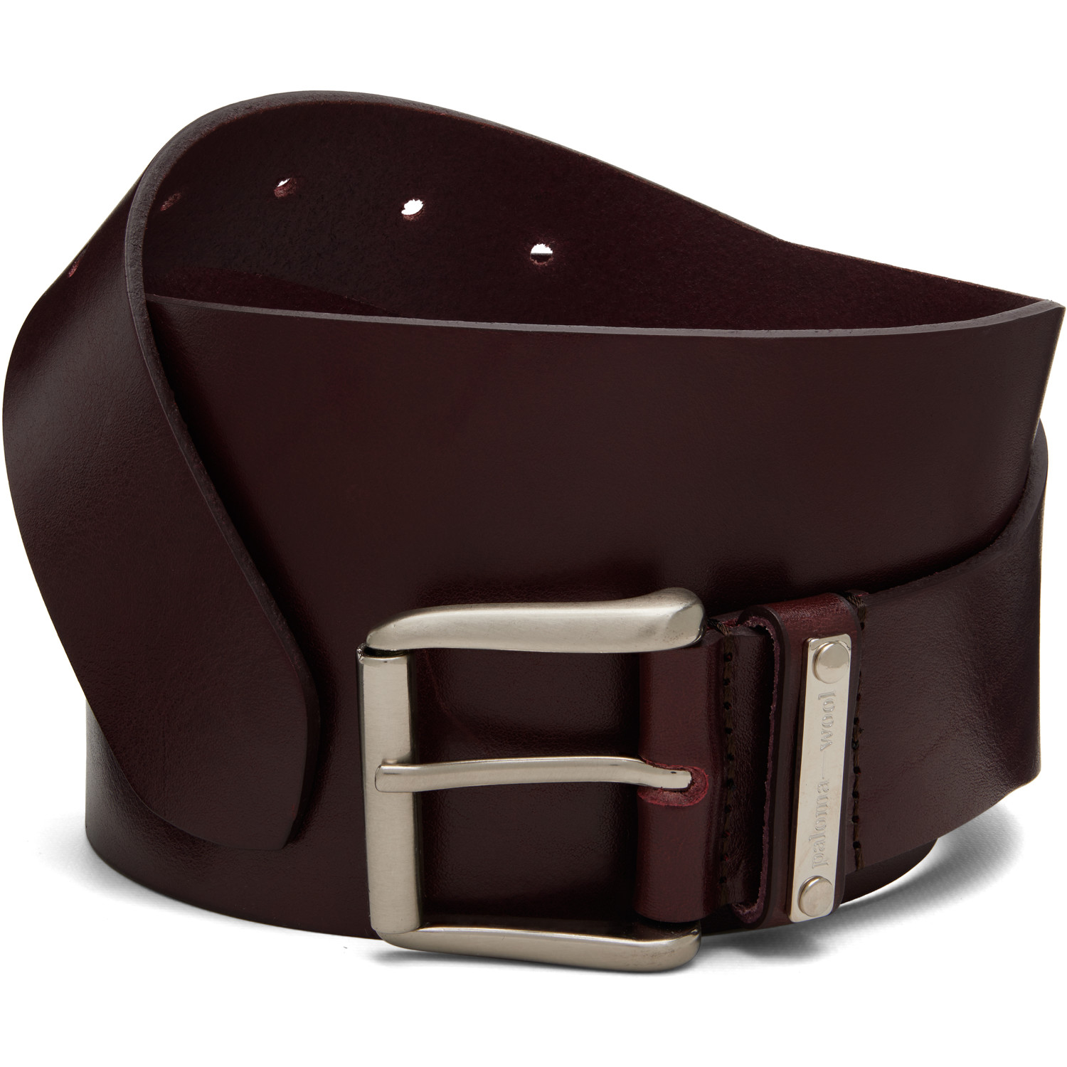 Paloma Wool Burgundy Alma Waist Belt In 350 Wine