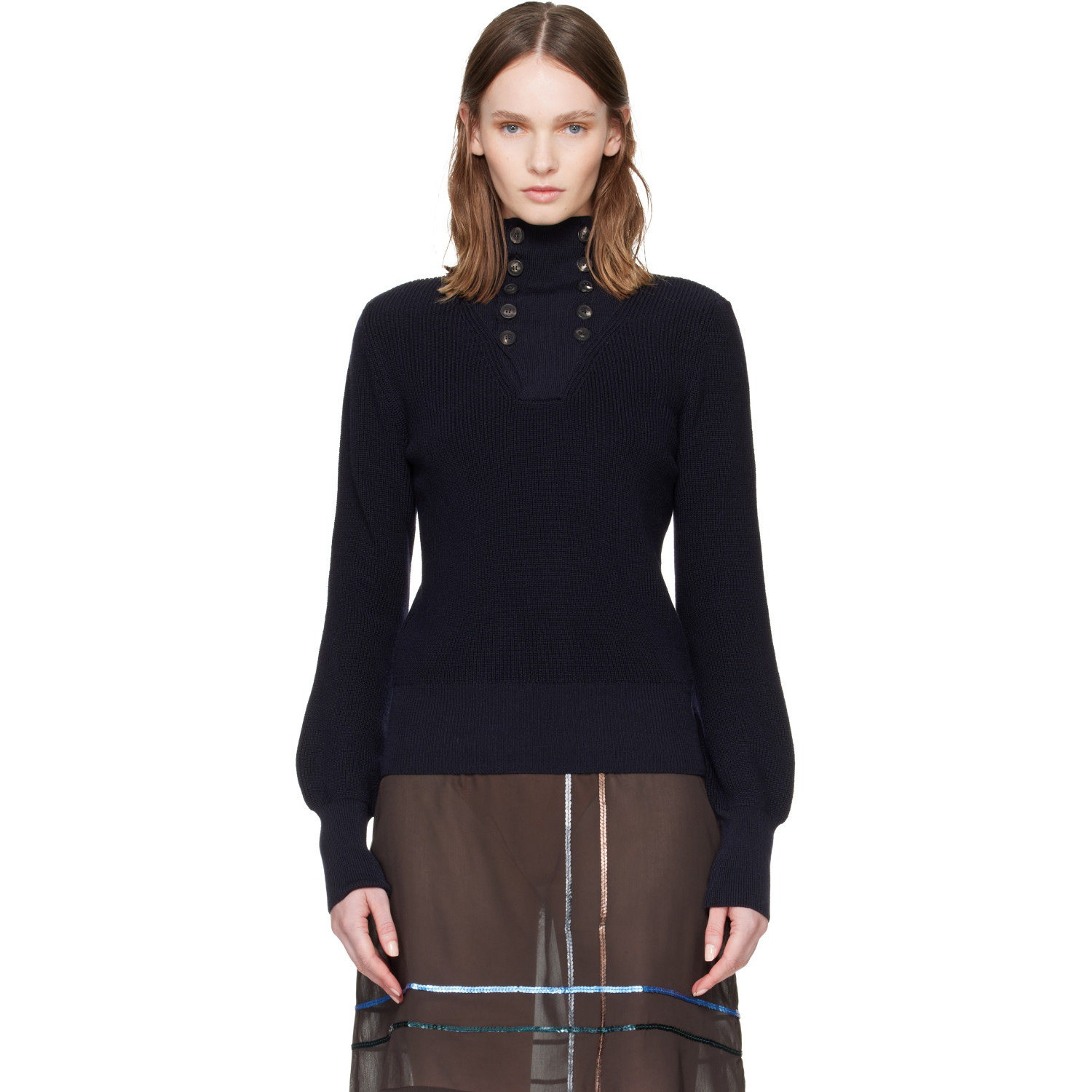 Paloma Wool Navy Milon Sweater