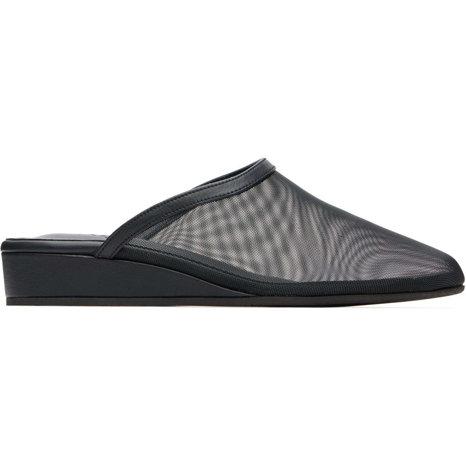 Ancient Greek Sandals Black 'The Wedge' Mules