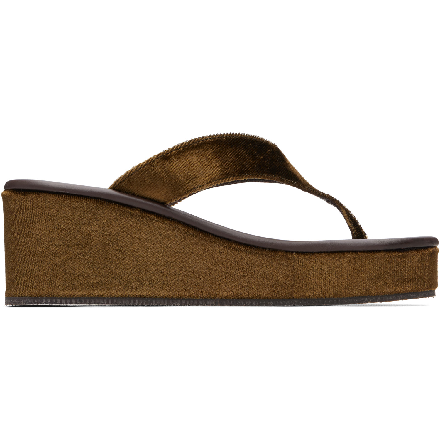 Ancient Greek Sandals Khaki Charys Low Wedge Heeled Sandals