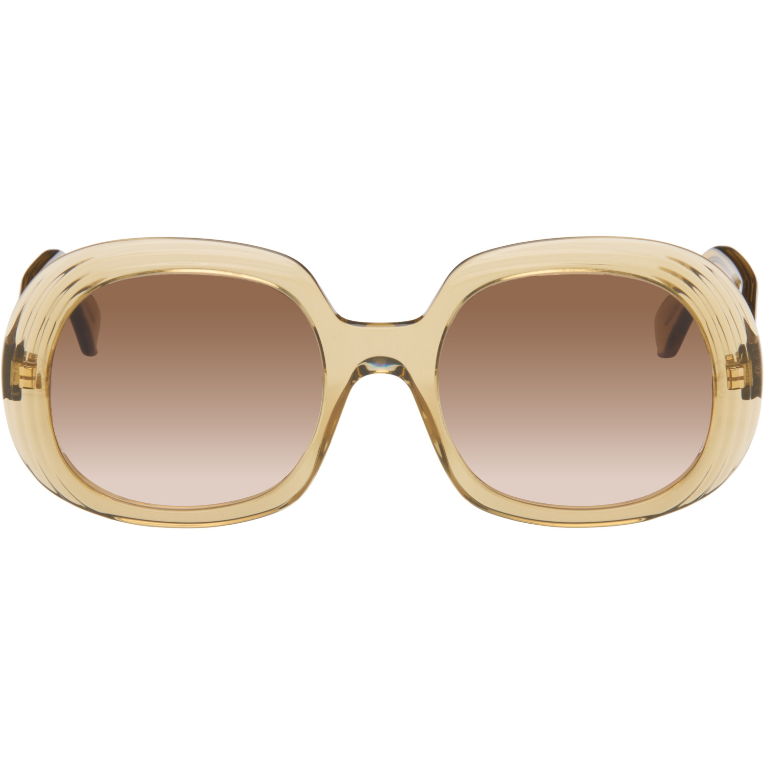 LOEWE Green Anagram Sunglasses