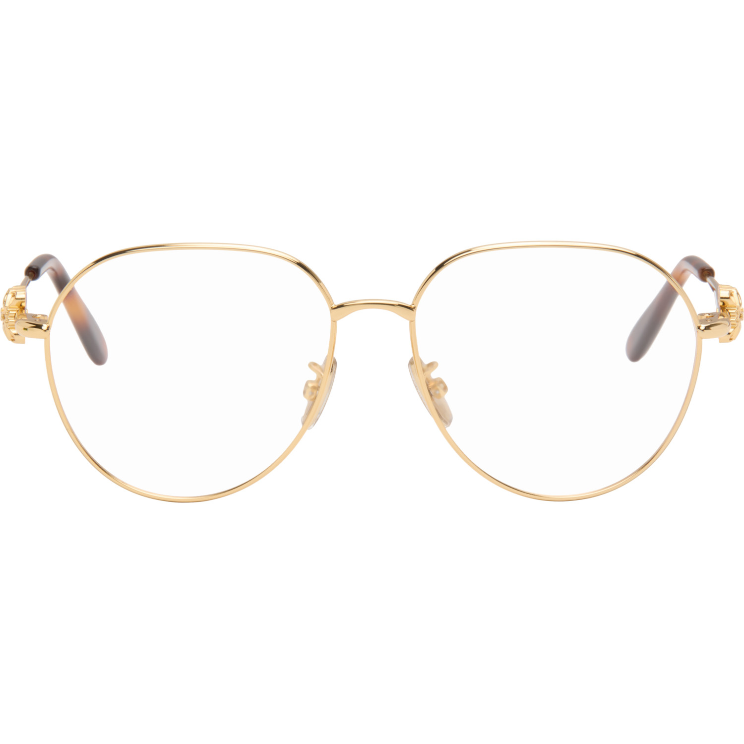 LOEWE Gold Anagram Glasses