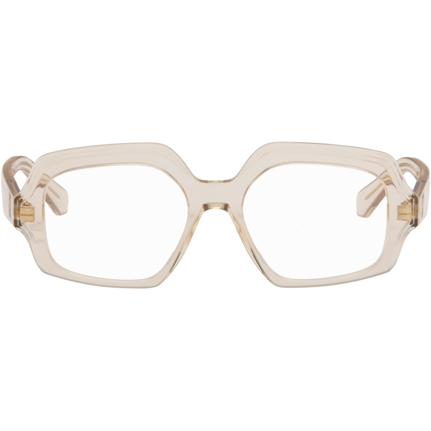 LOEWE Beige Anagram Glasses