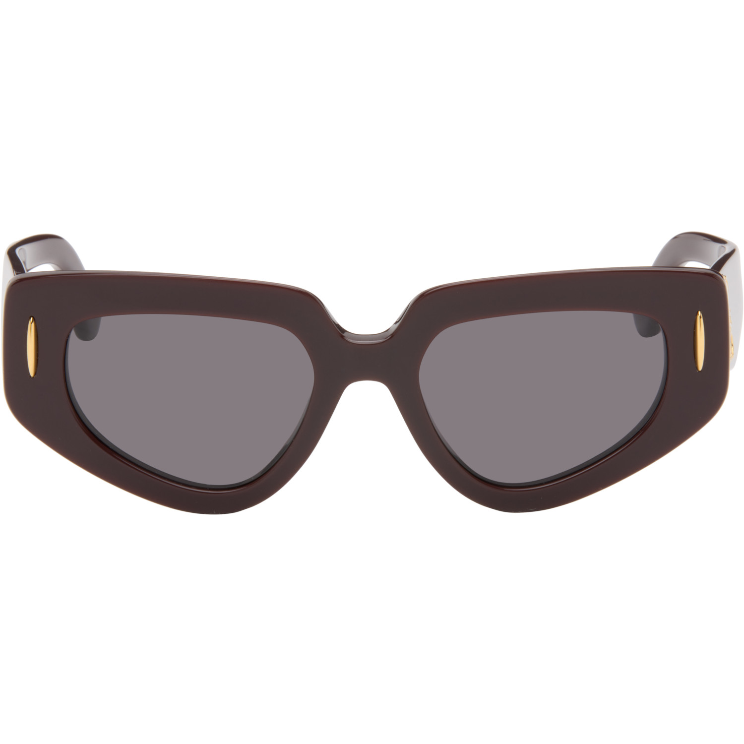 LOEWE Purple Anagram Cat-Eye Sunglasses