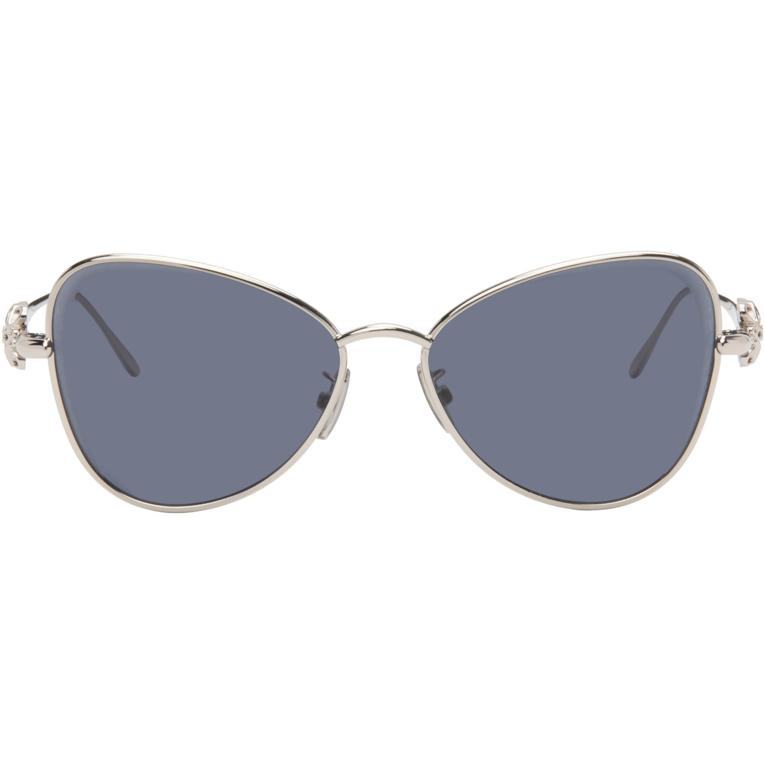 LOEWE Silver Anagram Butterfly Sunglasses