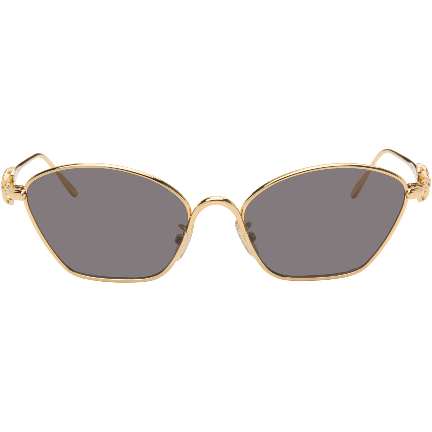 LOEWE Gold Anagram Cat-Eye Sunglasses
