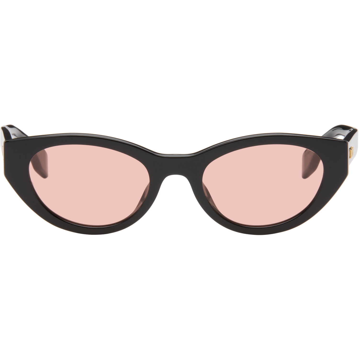 Fendi Black Lettering Cat-Eye Sunglasses