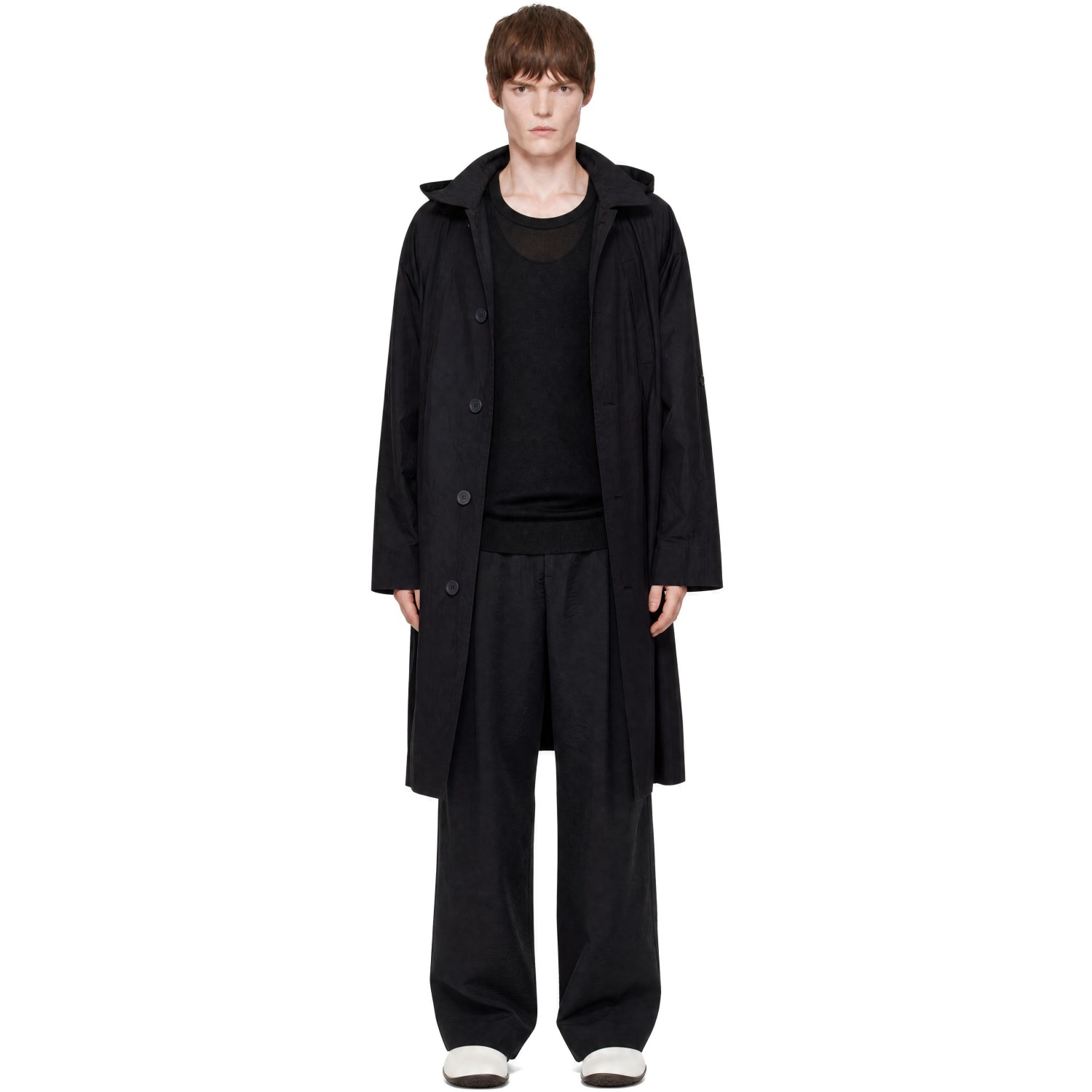 HOMME PLISSÉ ISSEY MIYAKE Black October Split Coat