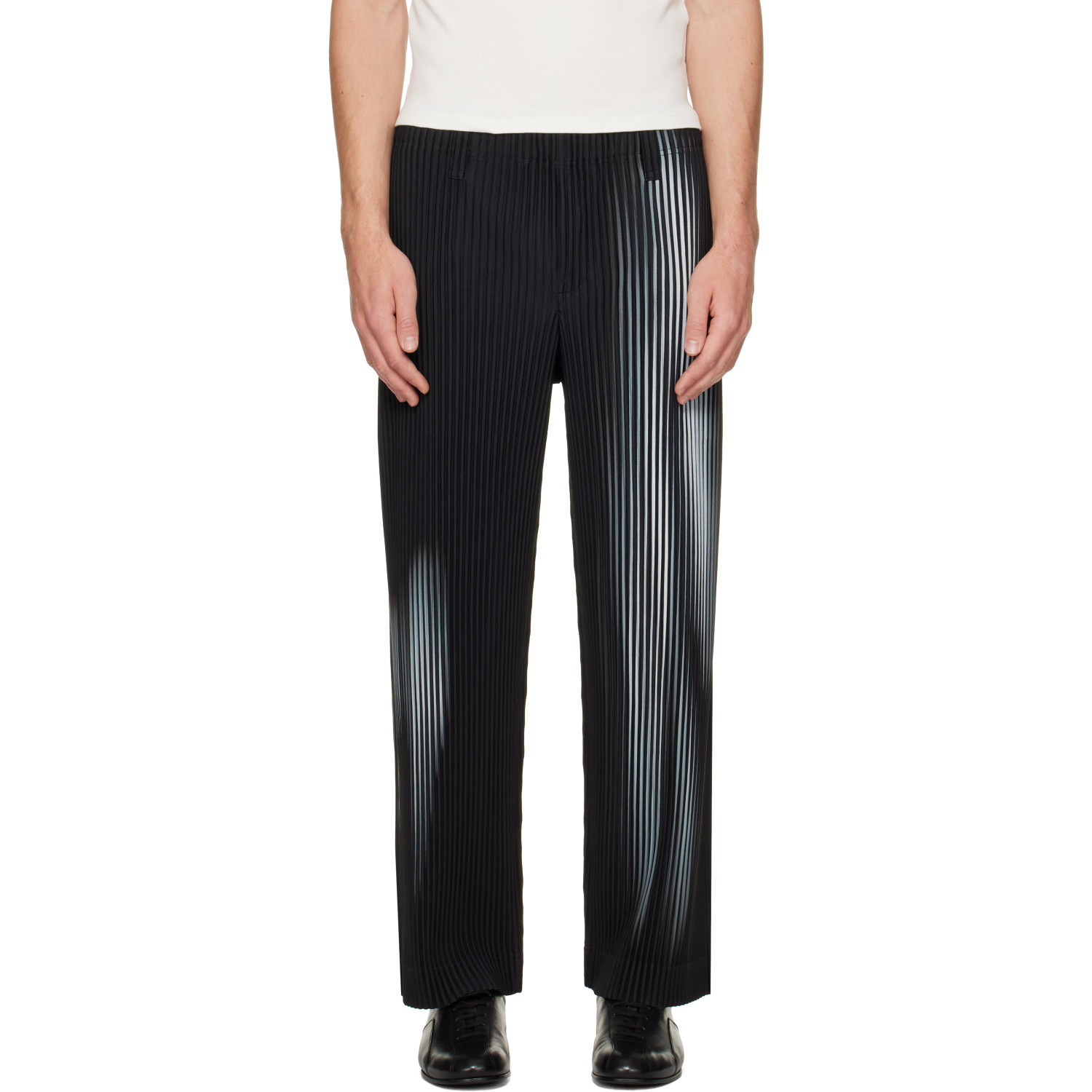 HOMME PLISSÉ ISSEY MIYAKE Black In The Shadow Trousers