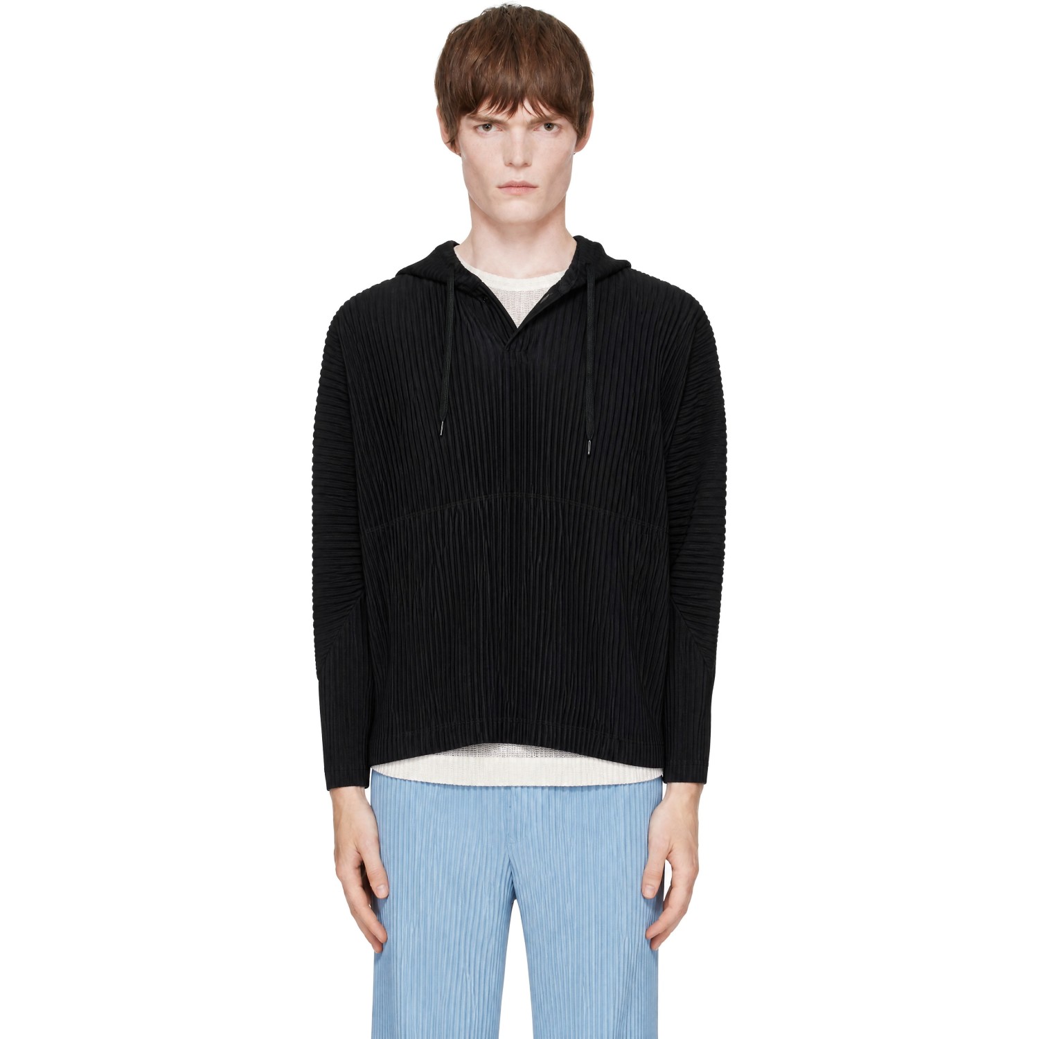 HOMME PLISSÉ ISSEY MIYAKE Black Monthly Colors October Hoodie