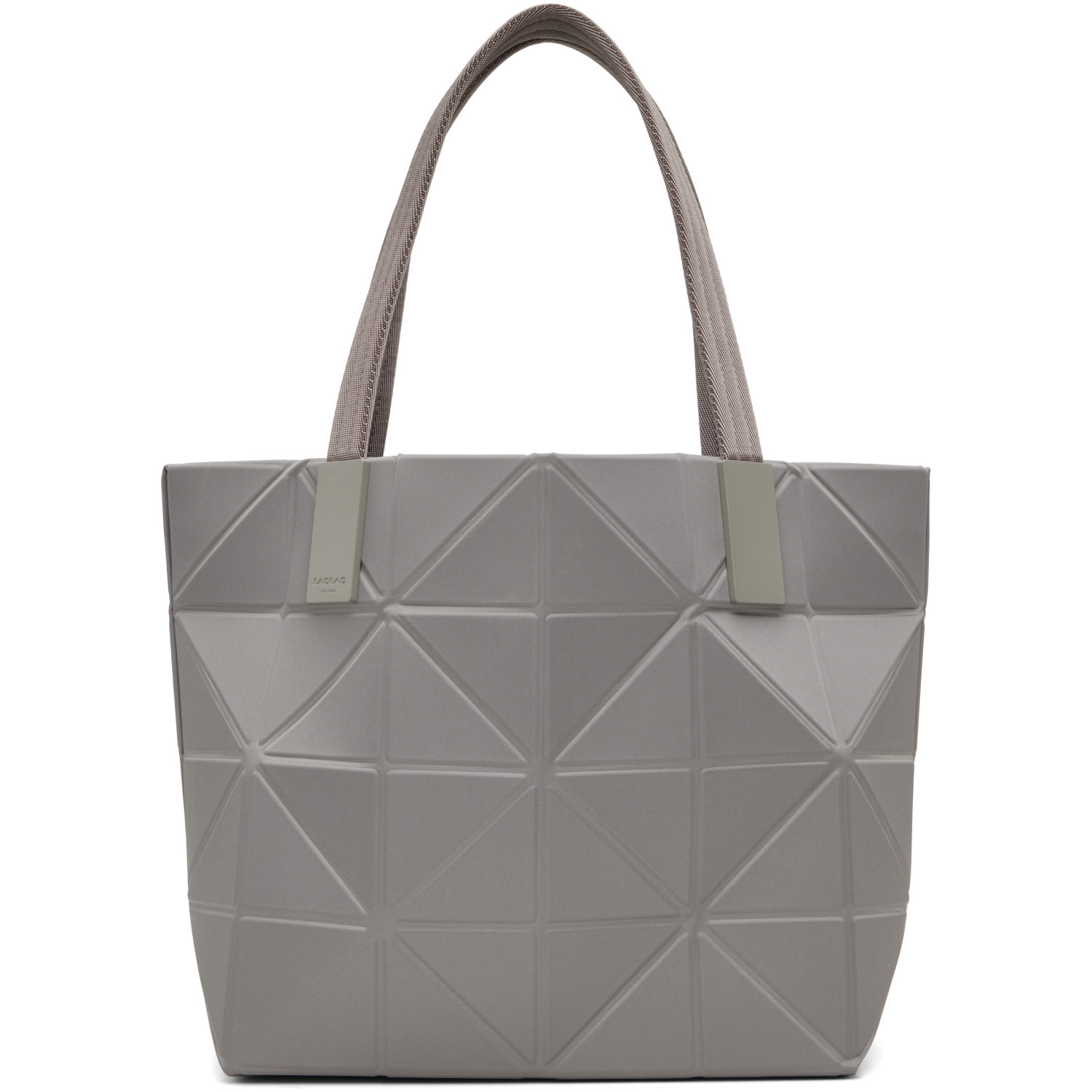 BAO BAO ISSEY MIYAKE Gray Track Bag