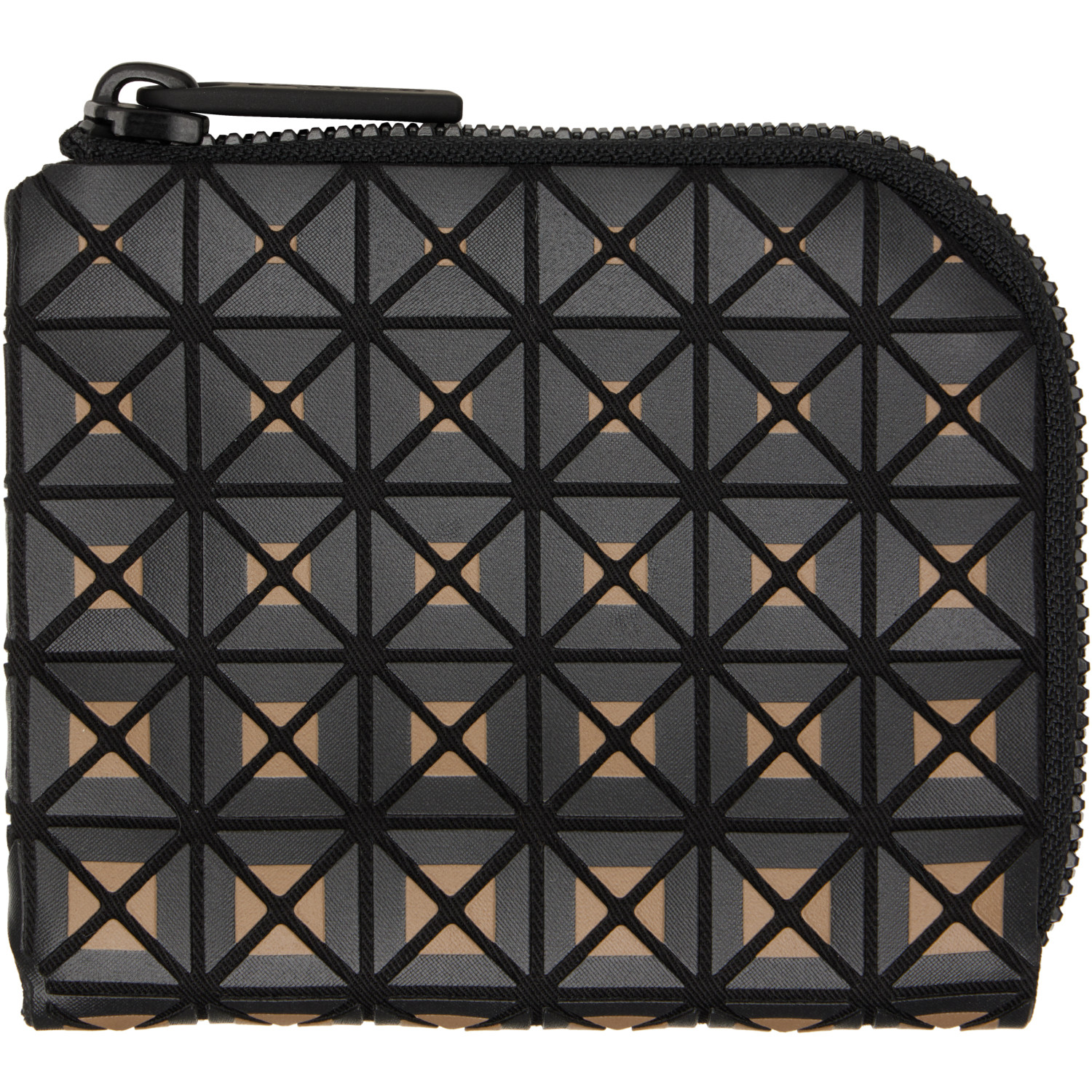 BAO BAO ISSEY MIYAKE Black & Beige Clam Wallet